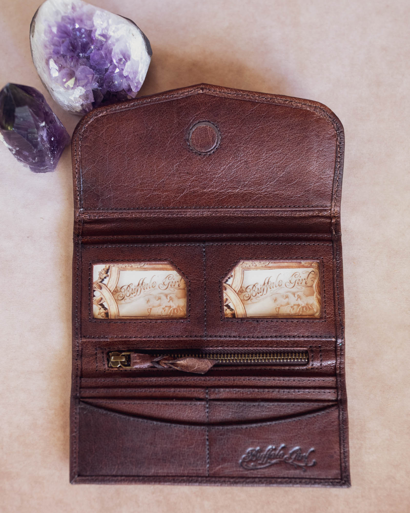 Priestess Wallet with Amethyst - Buffalo Girl®