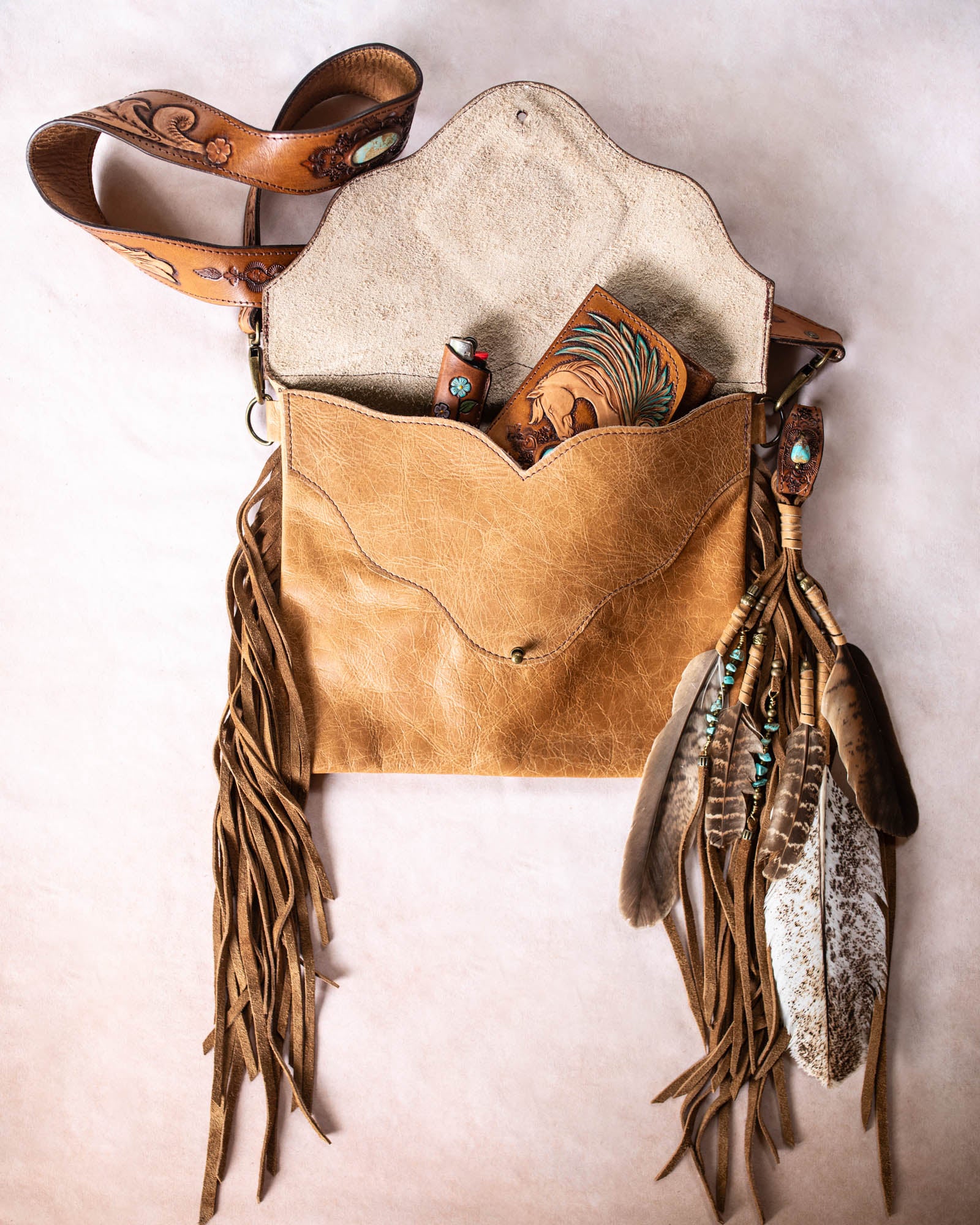Pegasus Gypsy Wanderer Bag with Royston Turquoise