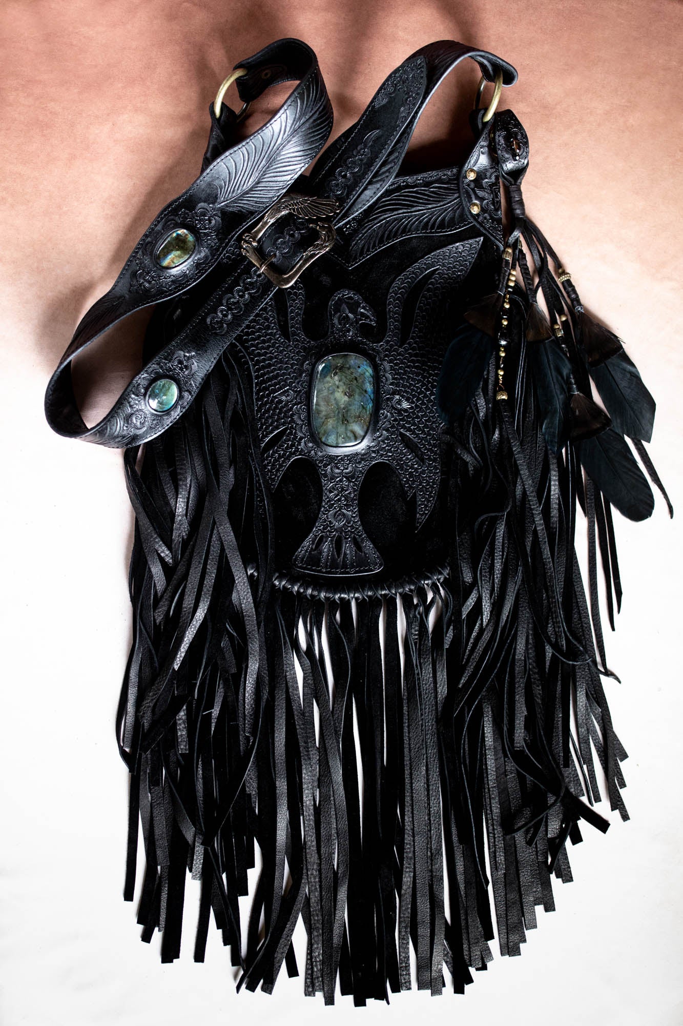 Apache Eagle Bag with Labradorite