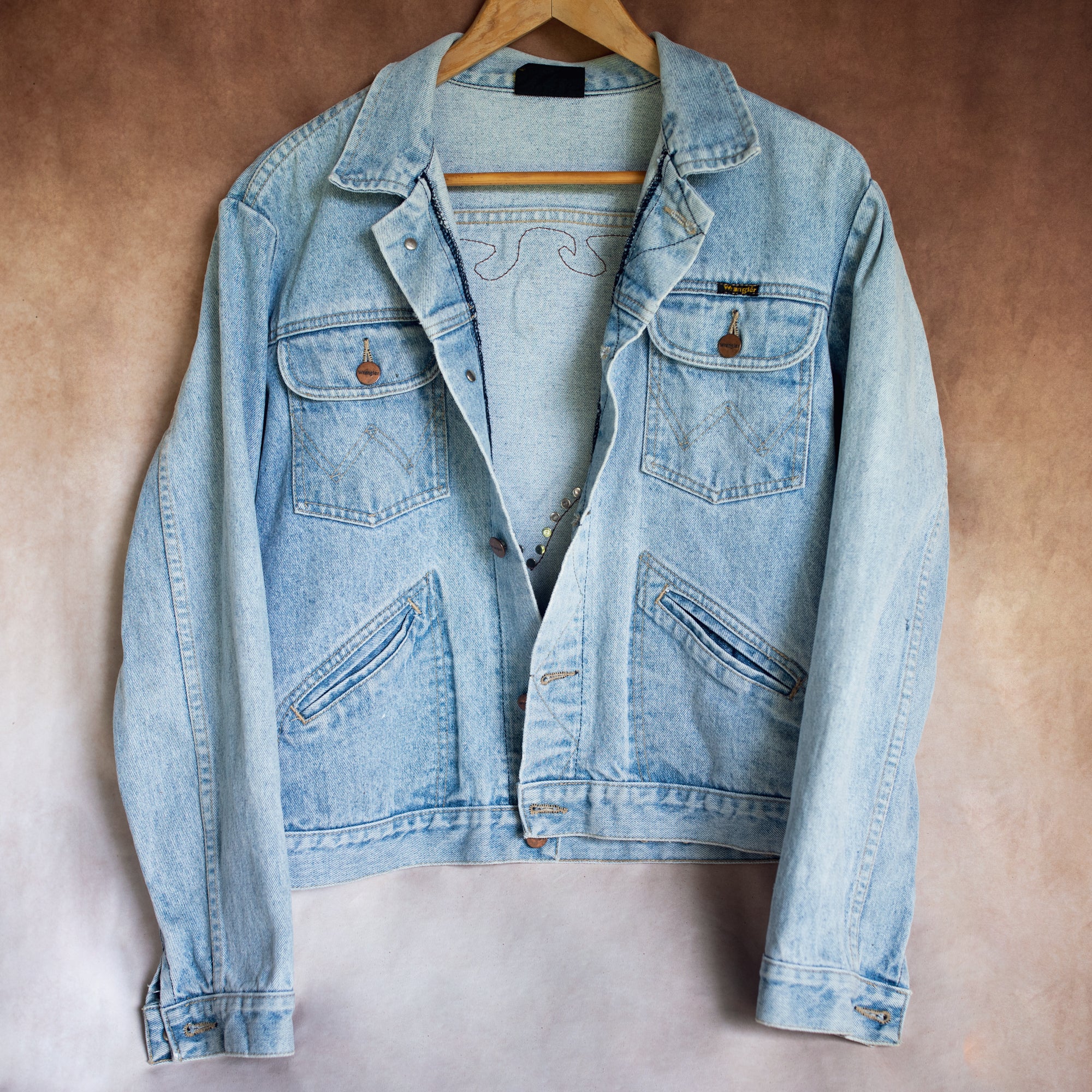 Blue Denim Easy Rider Tasseled Eagle Jacket