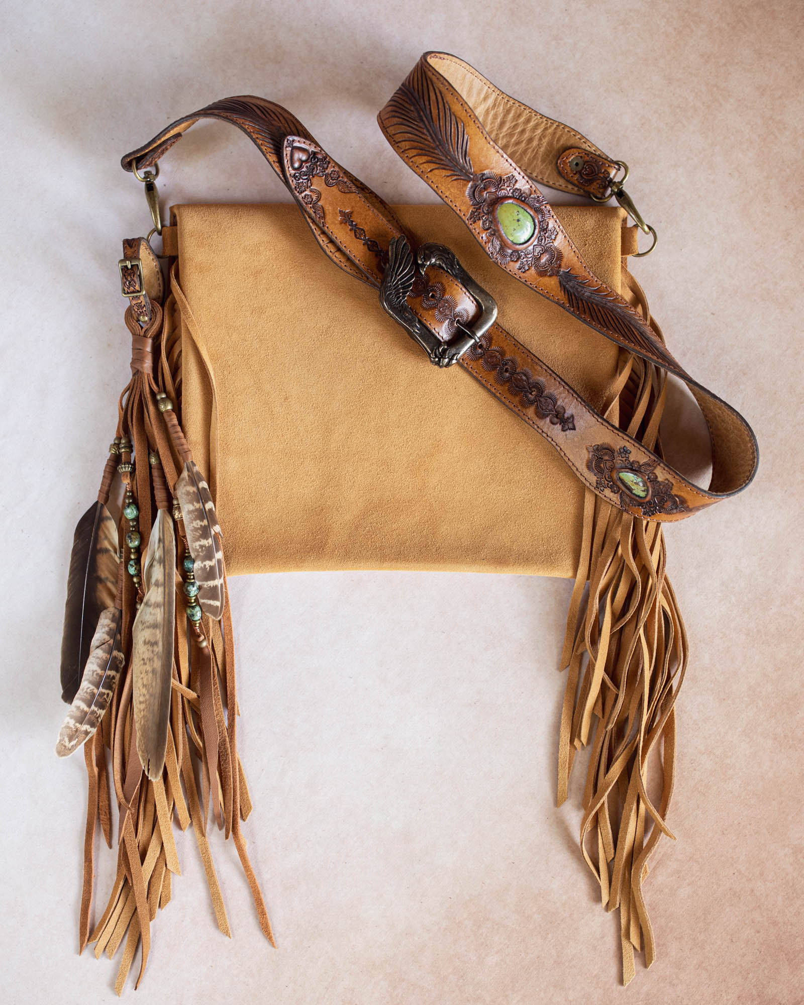 Pegasus Gypsy Wanderer Bag with Turquoise