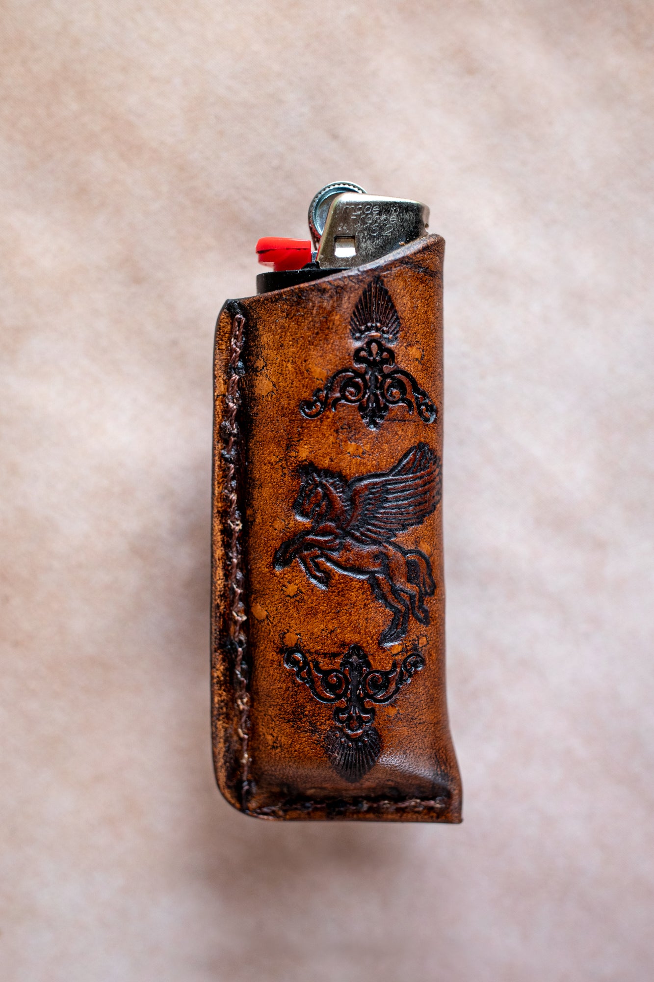 Woodstock Lighter Case with Quartz Crystal