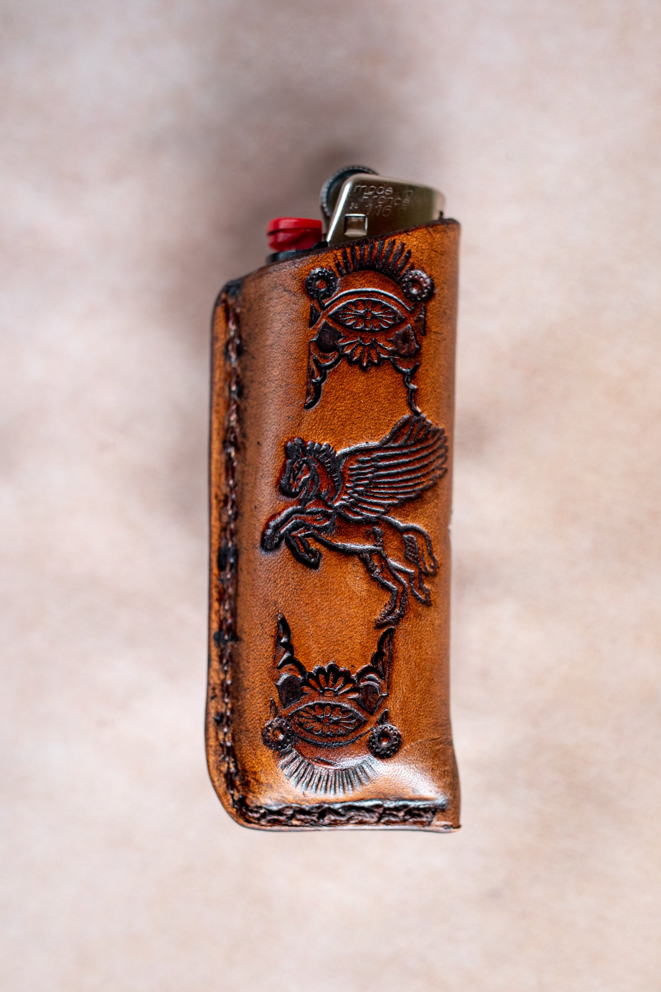 Woodstock Lighter Case with Quartz Crystal