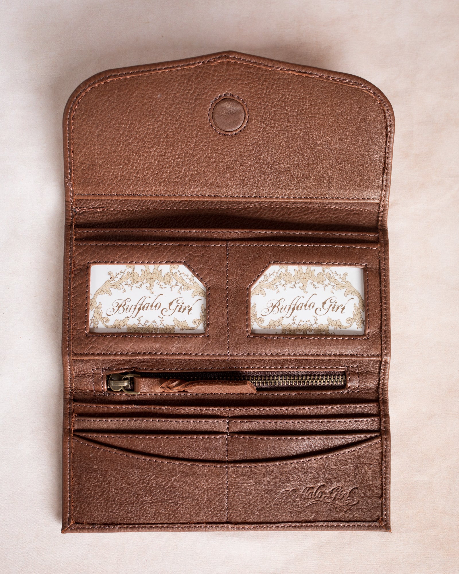Eagle Feather Wallet with Chrysocolla