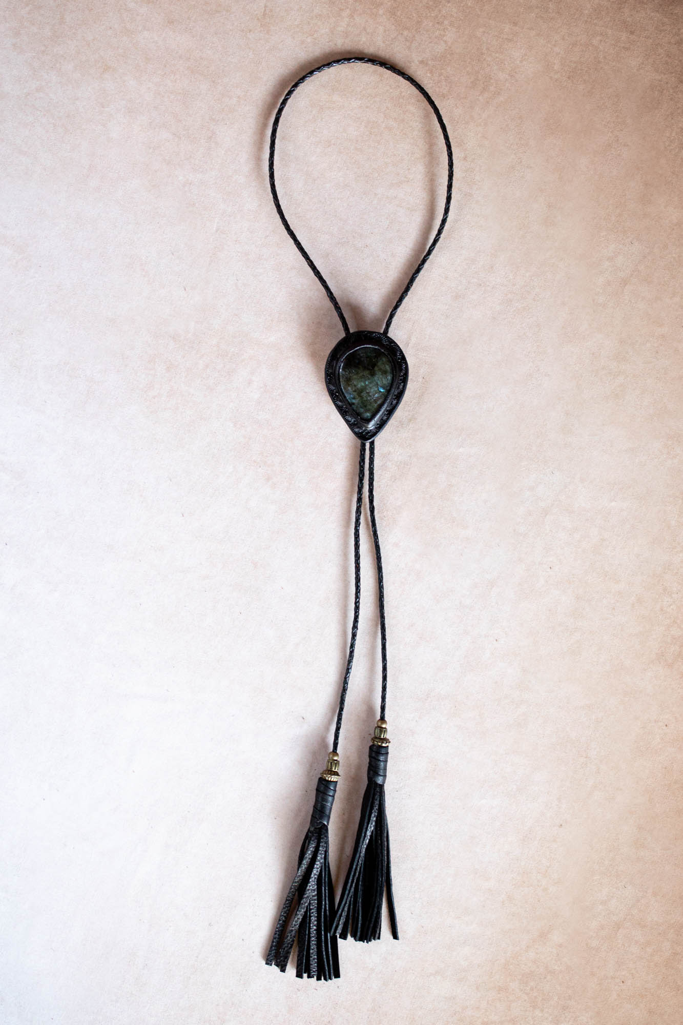 Labradorite Bolo Tie