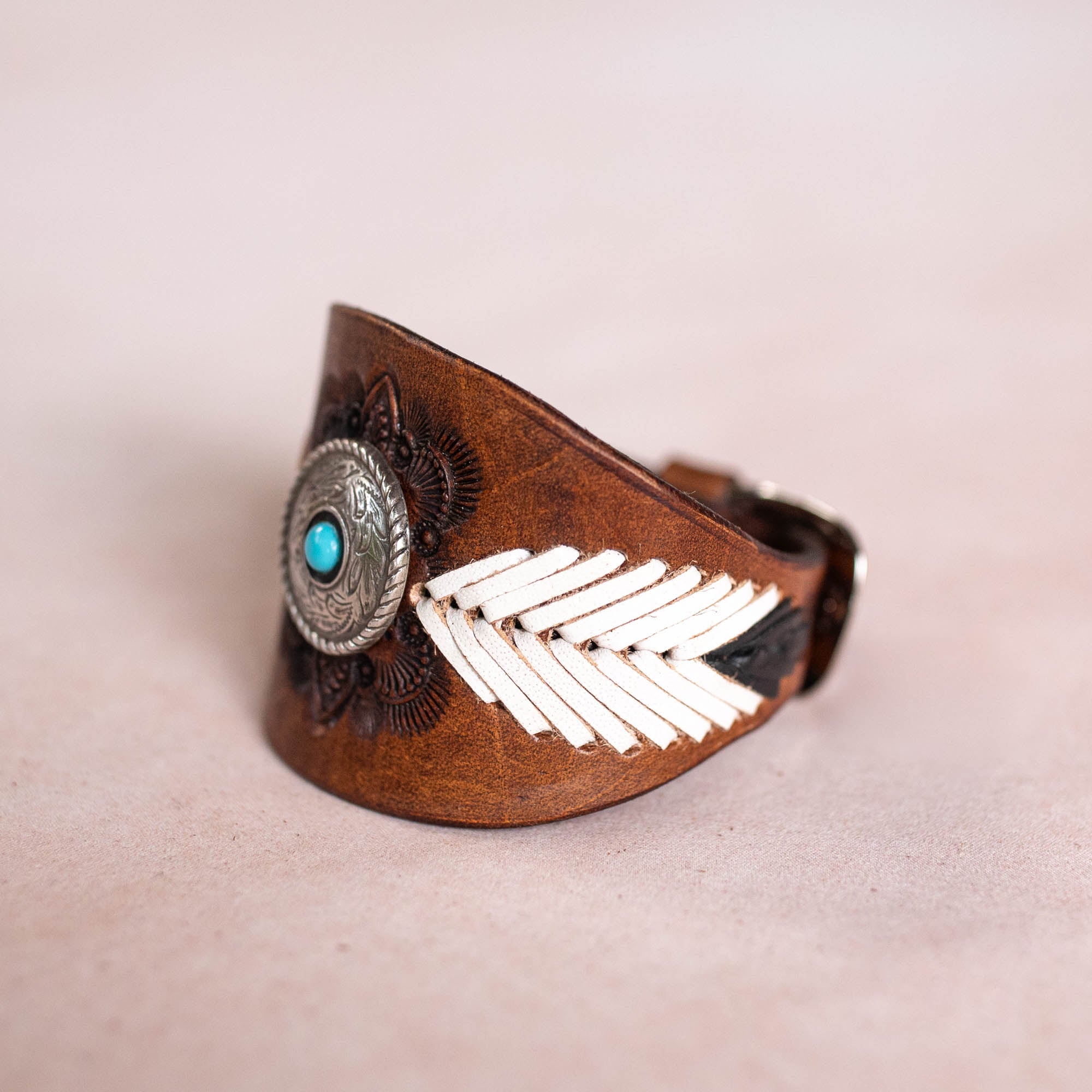 Laced Western Feather Cuff