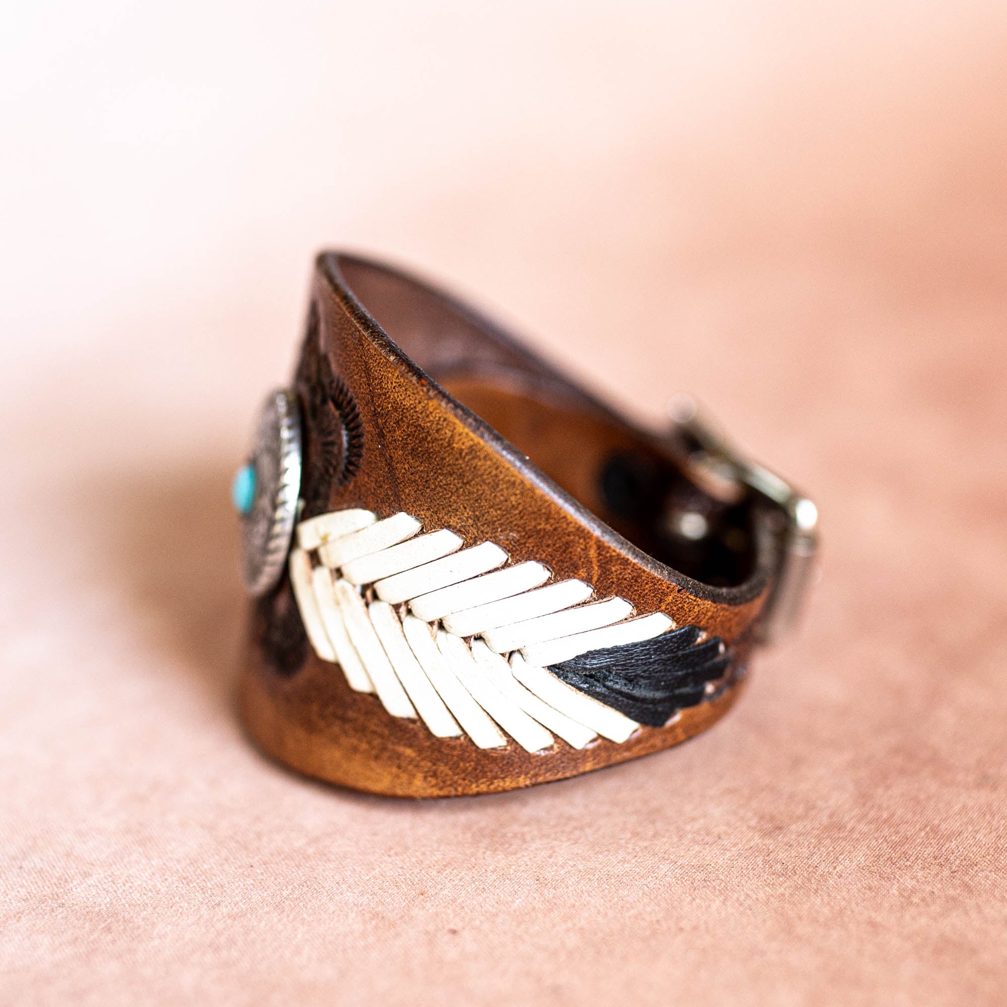 Laced Western Feather Cuff
