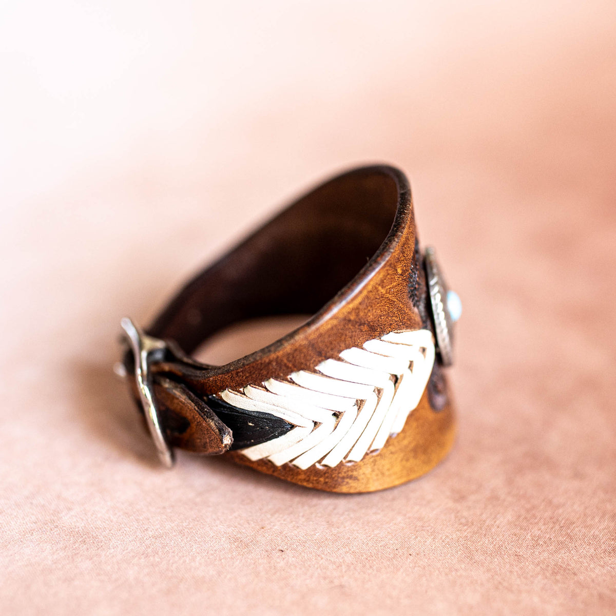 Laced Western Feather Cuff