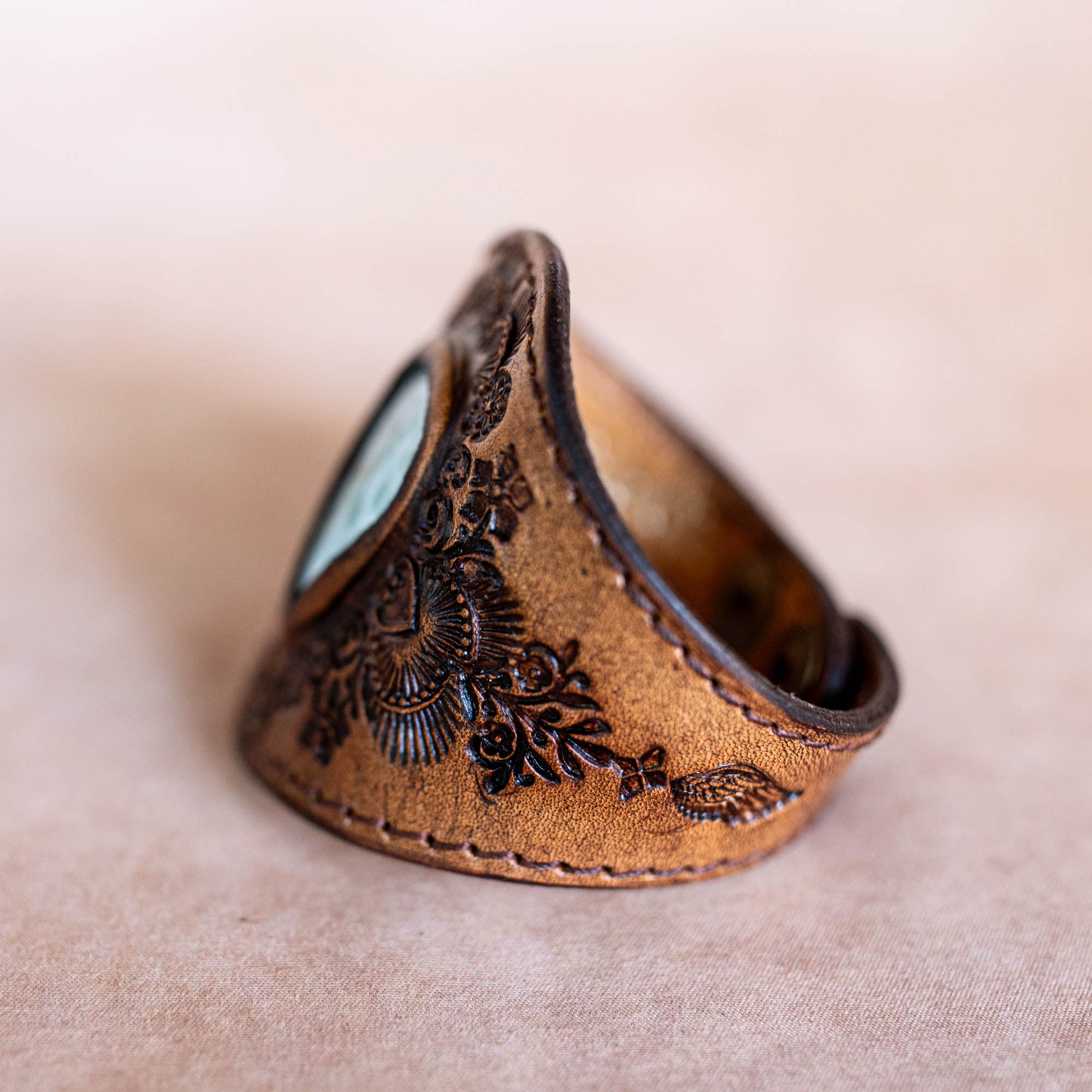 Mandala Cuff with Larimar