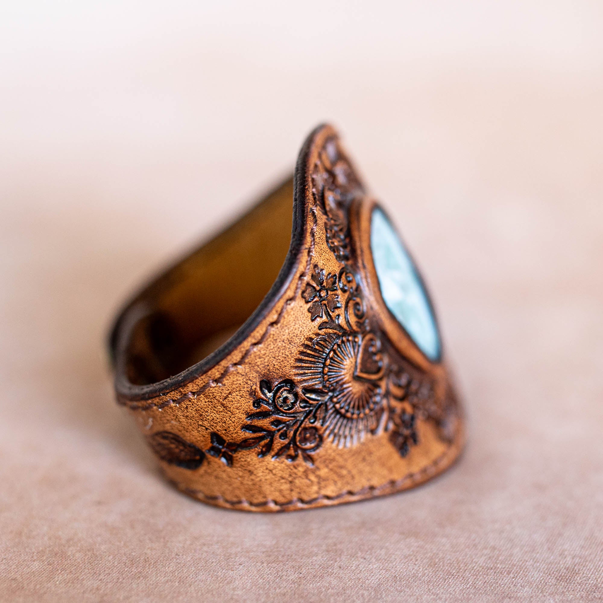 Mandala Cuff with Larimar