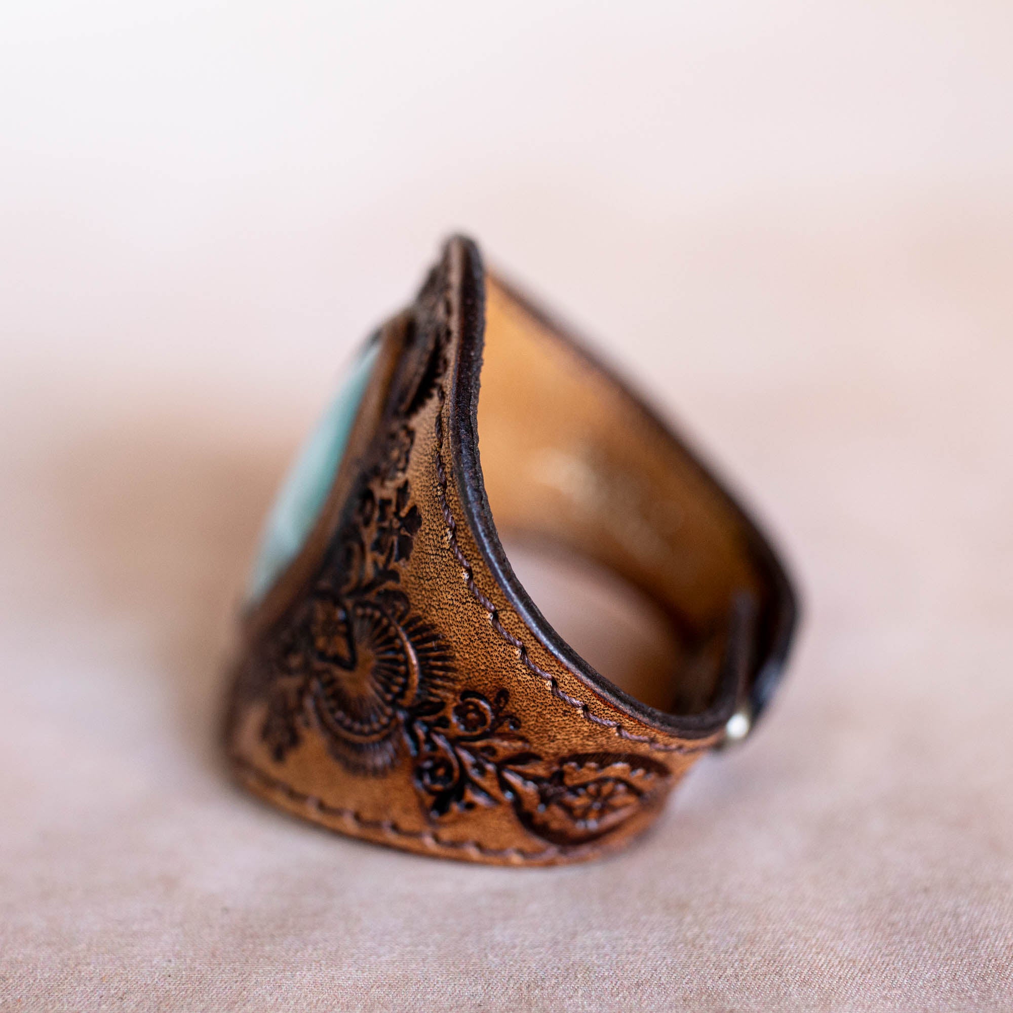 Mandala Cuff with Larimar