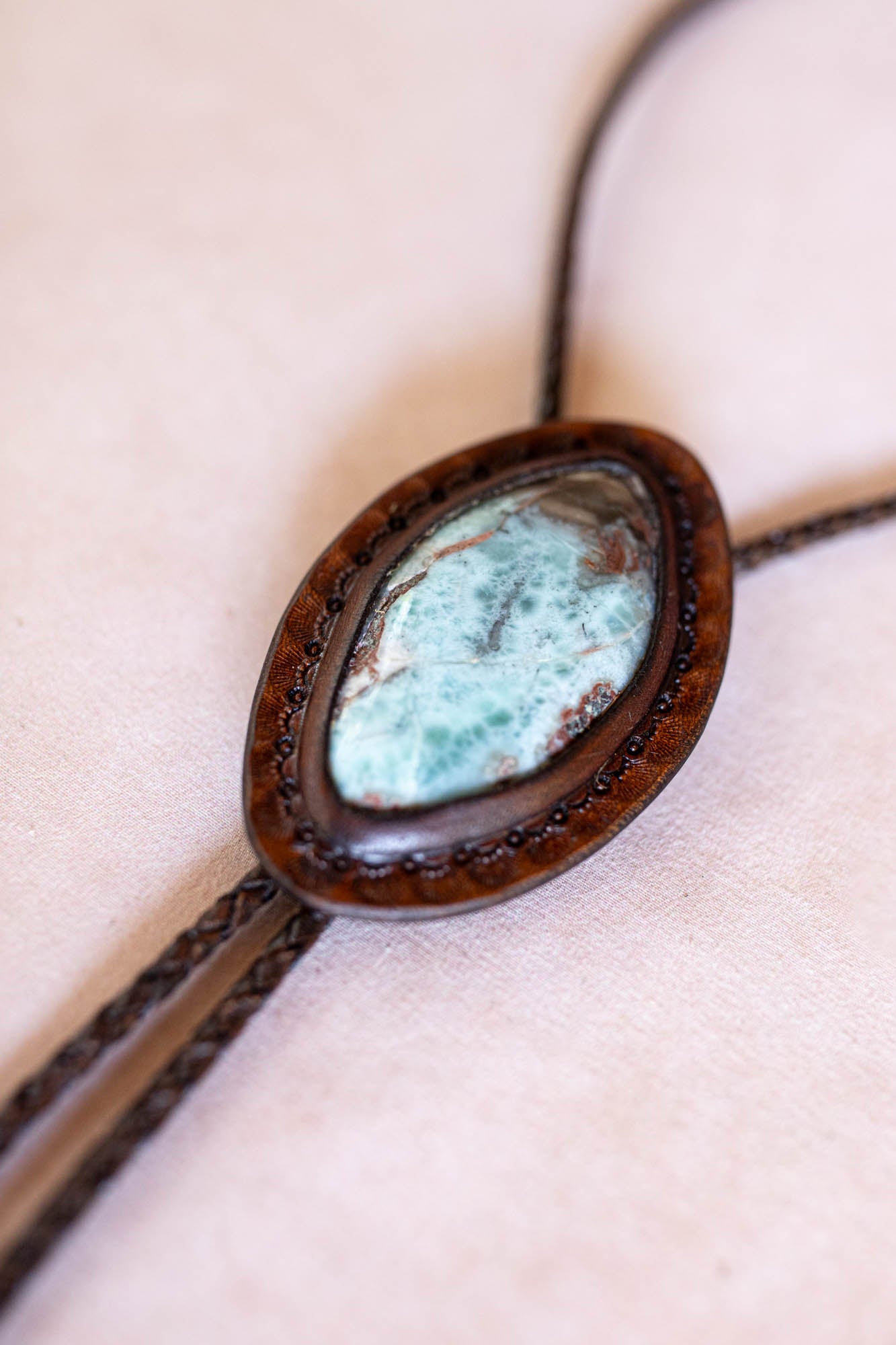 Larimar Bolo Tie