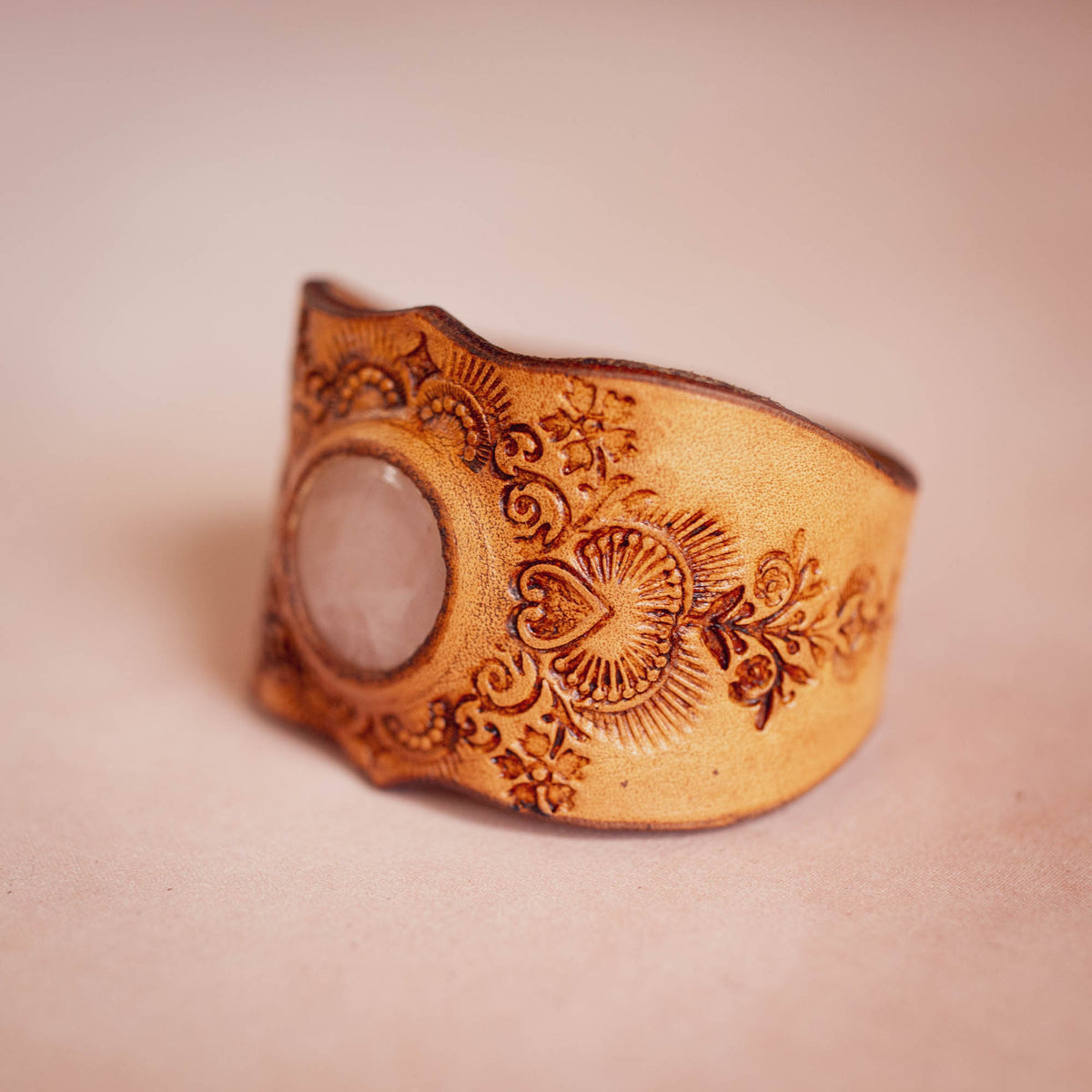 Little Western Cuff with Rose Quartz