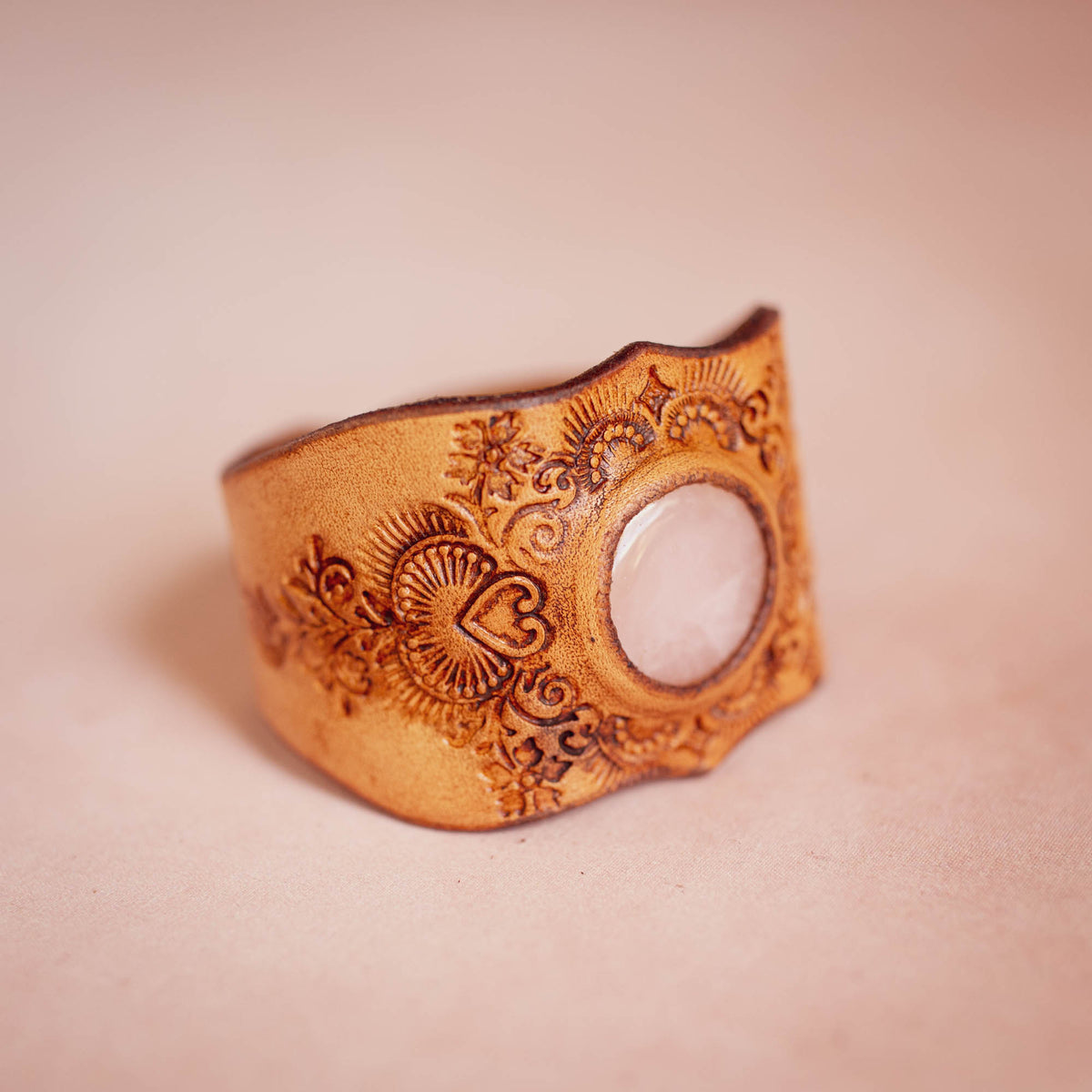 Little Western Cuff with Rose Quartz