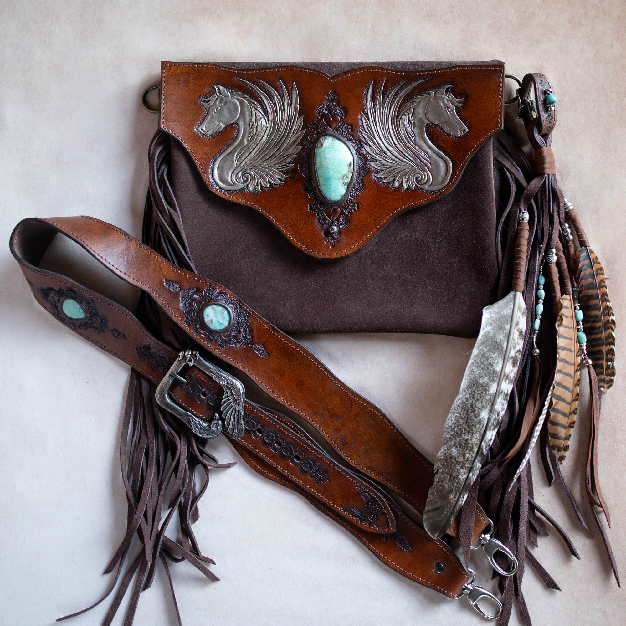 Pegasus Gypsy Wanderer Bag with Amazonite