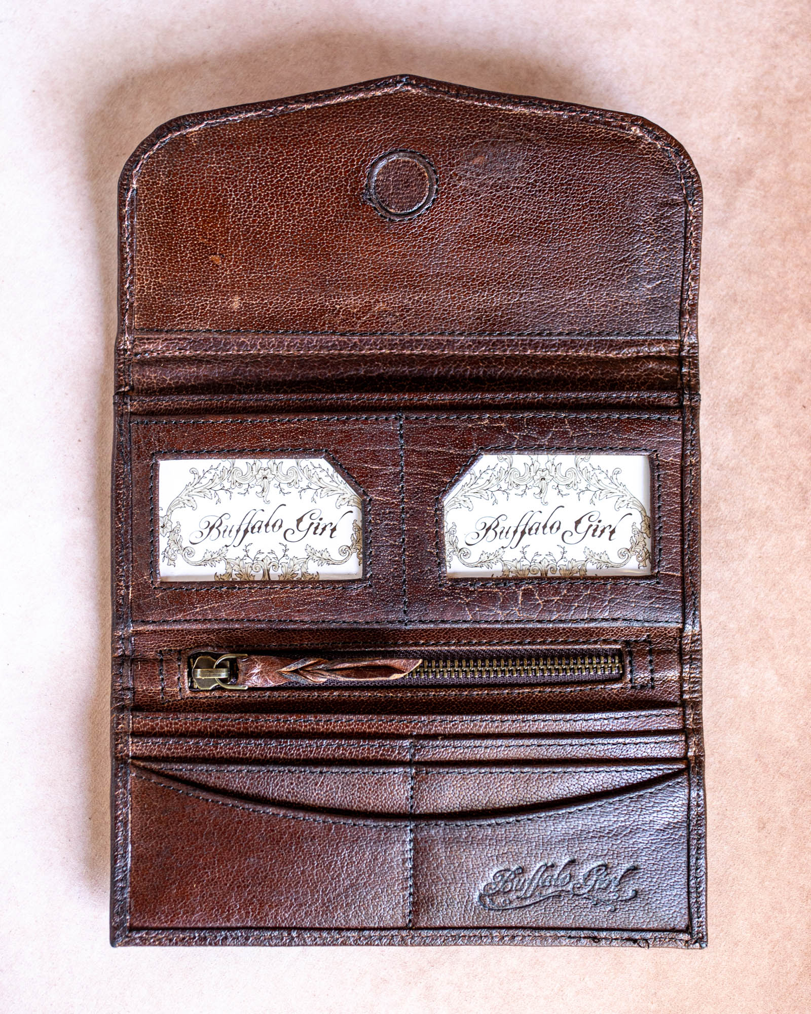 Mandala Wallet with Pink Rhodonite