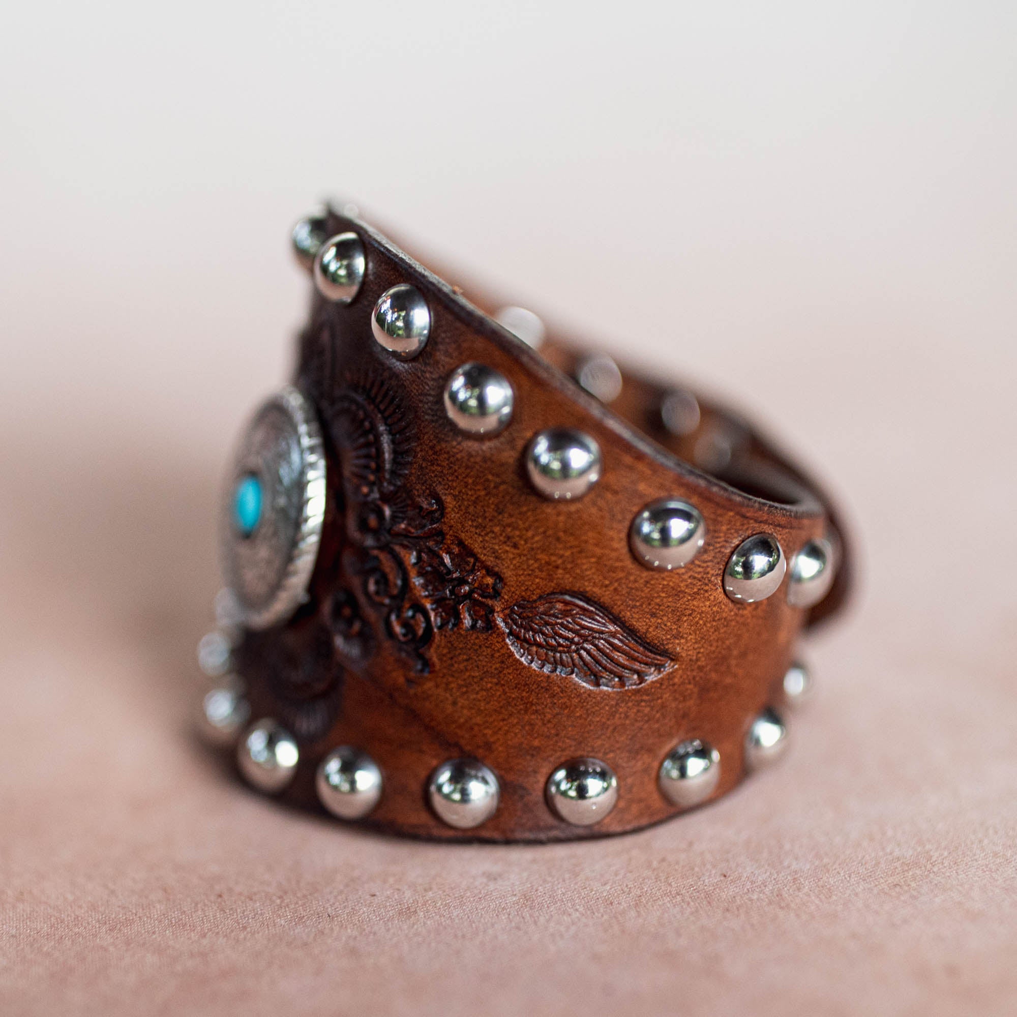 Studded Concho Cuff