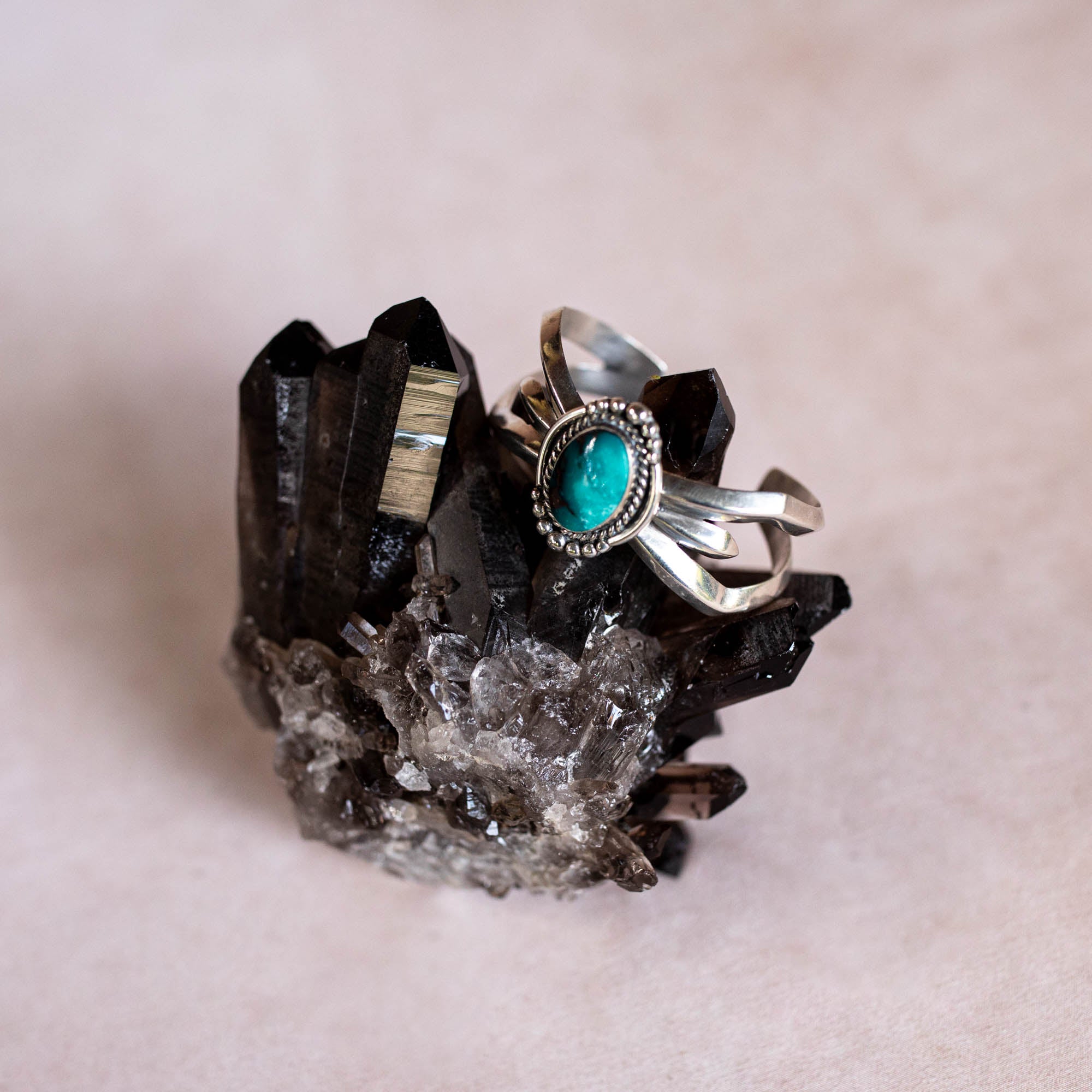 Vintage Silver Navajo Cuff with High Grade Turquoise