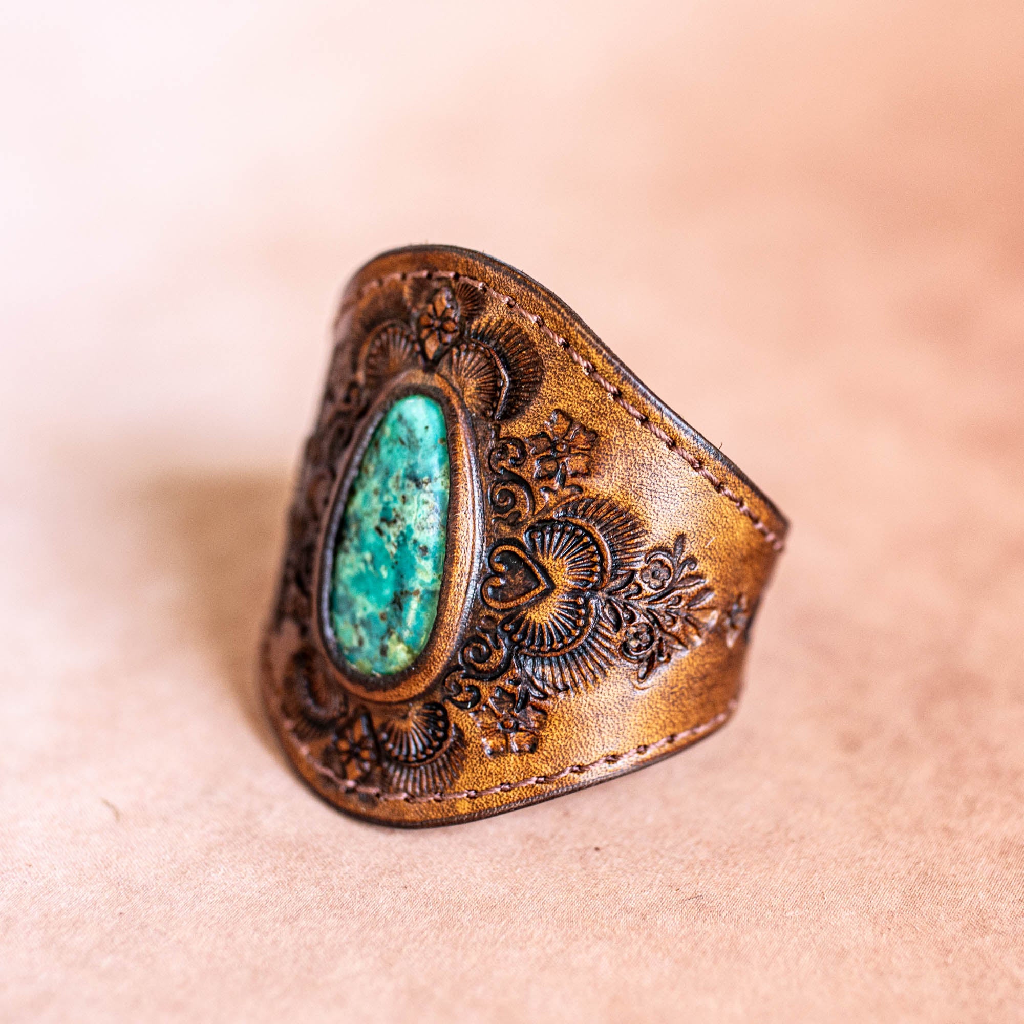 Mandala Cuff with Turquoise