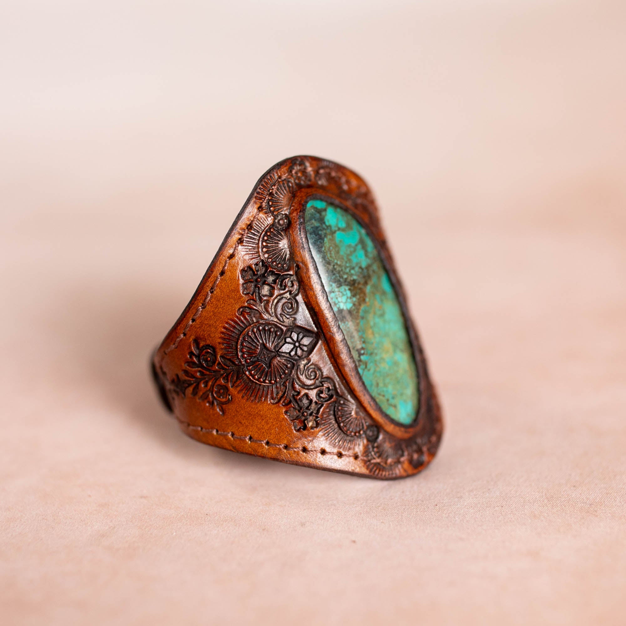 Mandala Cuff with Turquoise