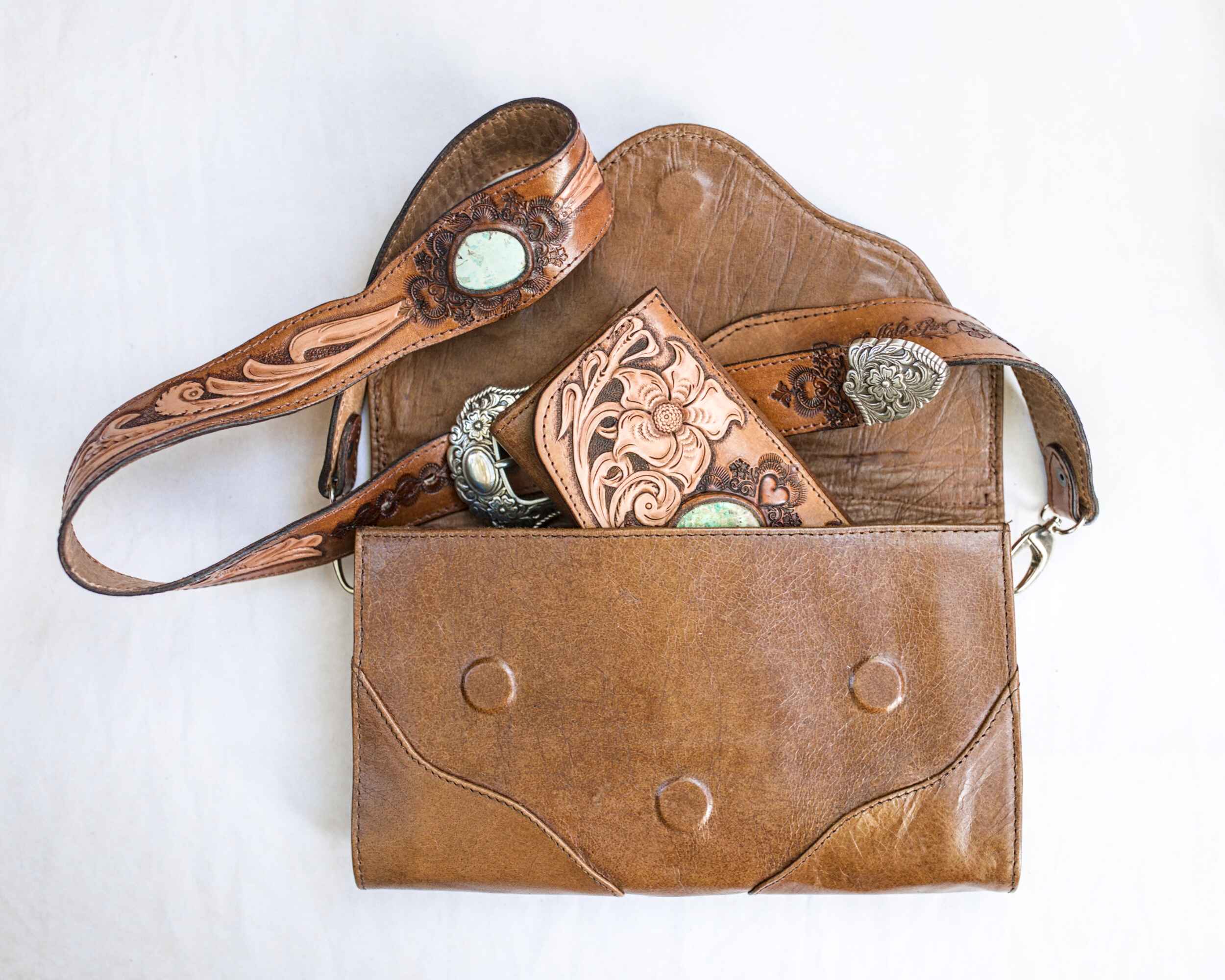 Pegasus Clutch with Navajo Concho