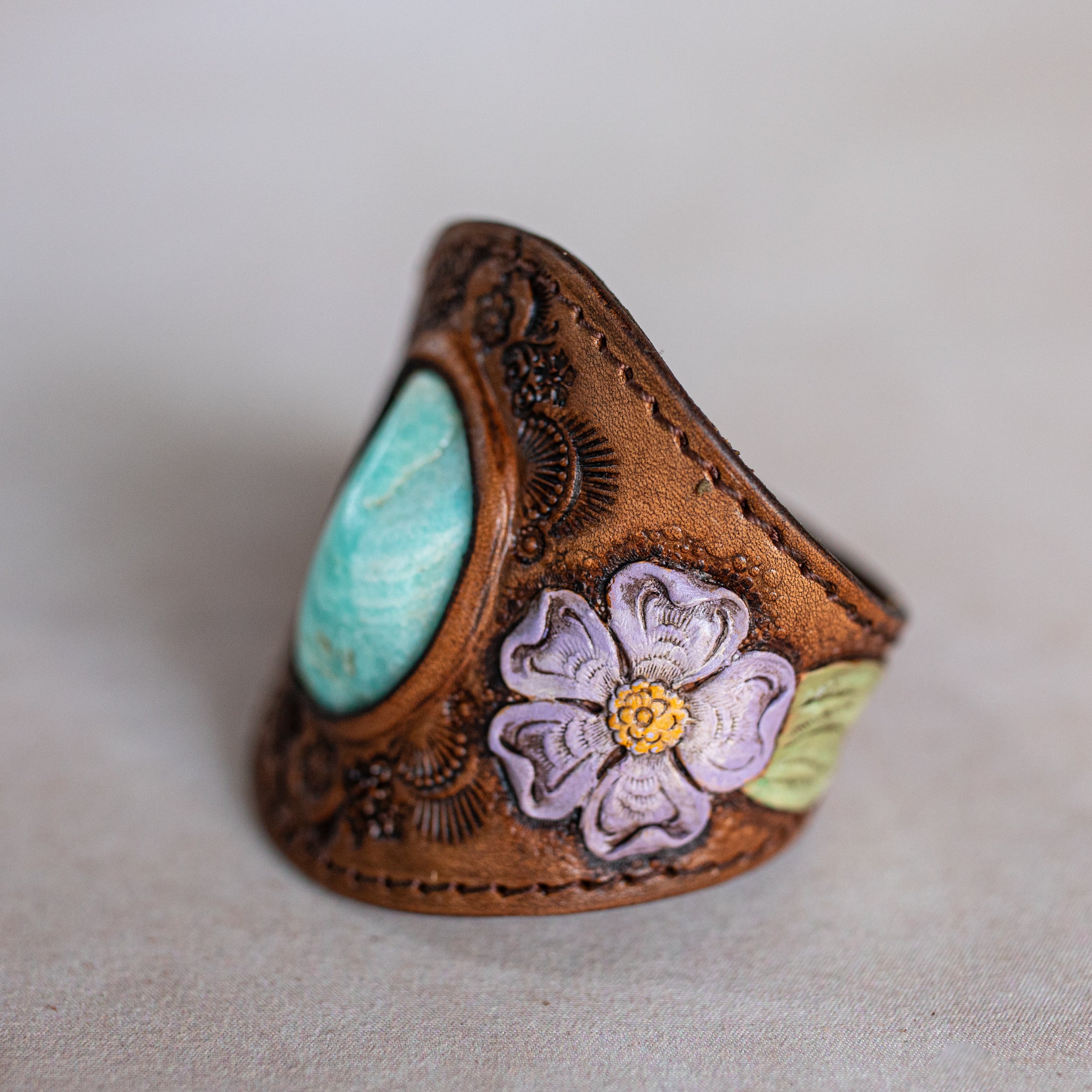 Desert Bloom Cuff with Amazonite