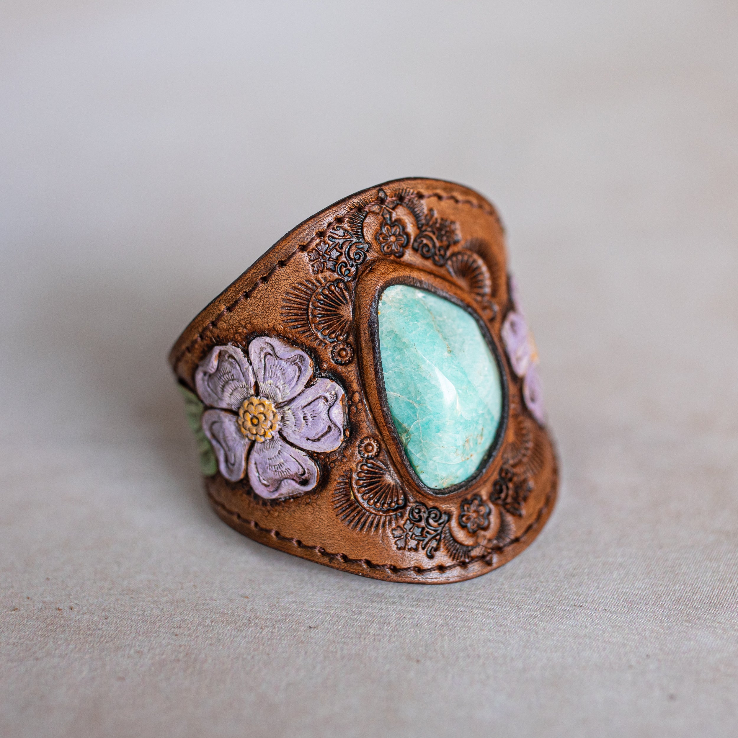 Desert Bloom Cuff with Amazonite