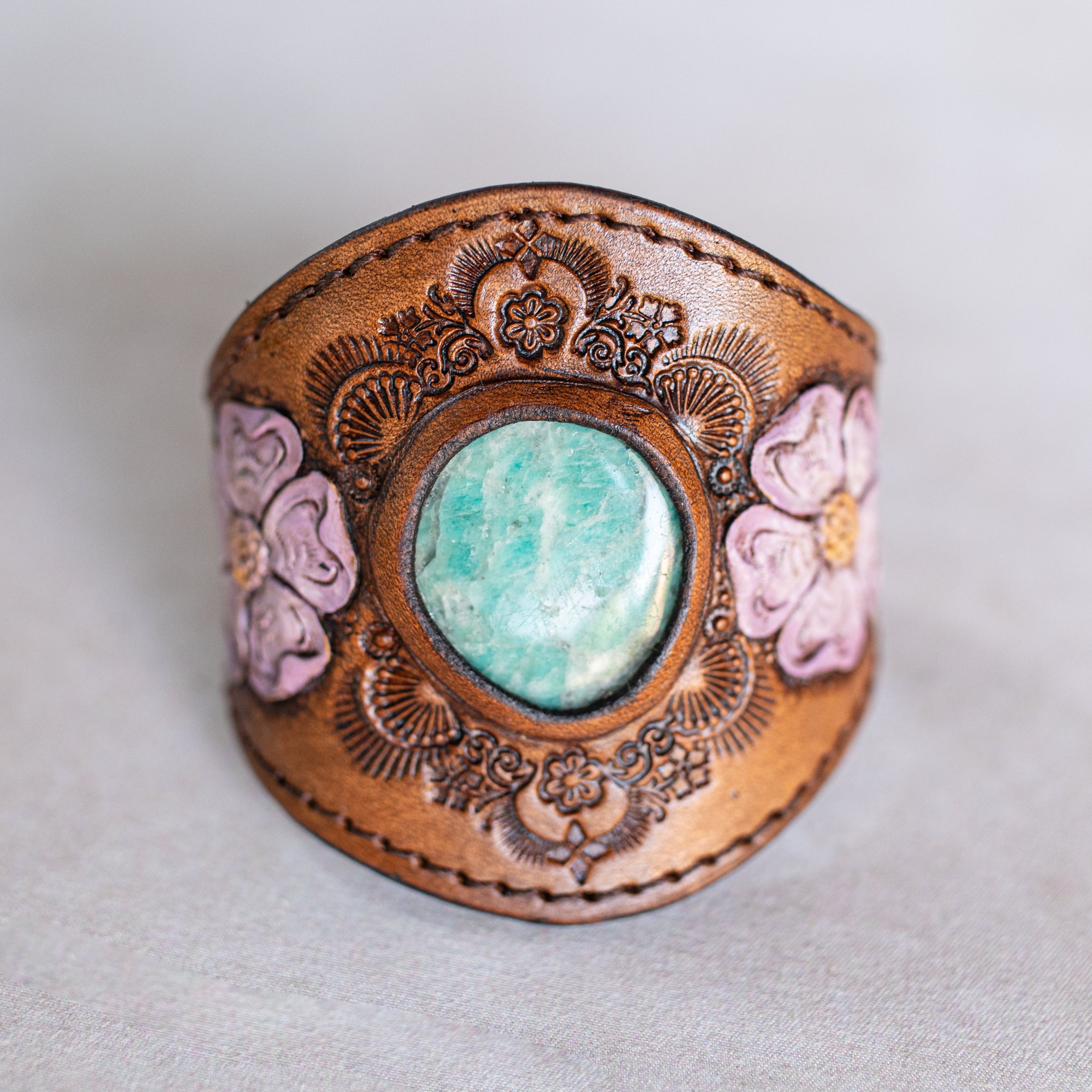 Desert Bloom Cuff with Amazonite