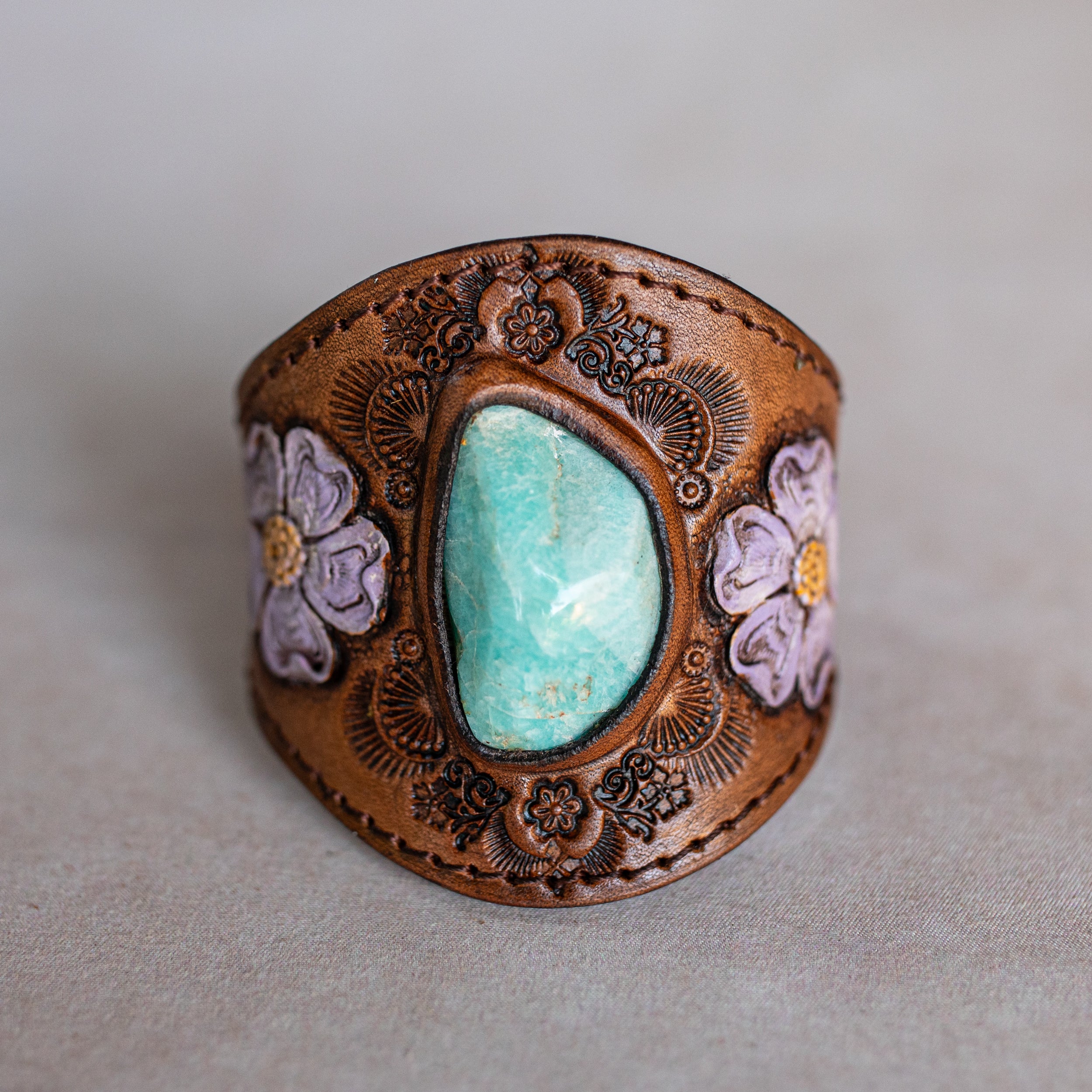 Desert Bloom Cuff with Amazonite