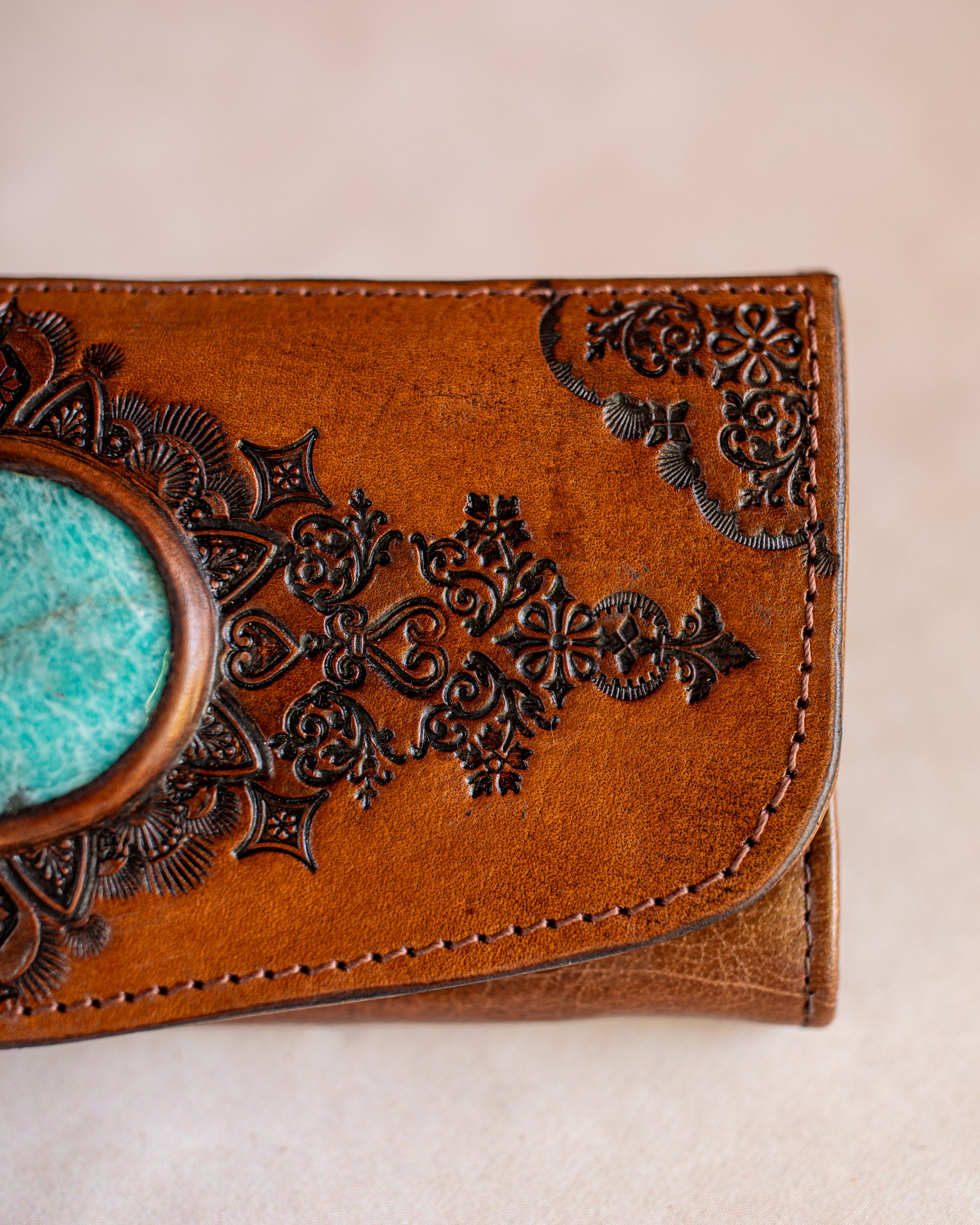 Mandala Wallet with Amazonite