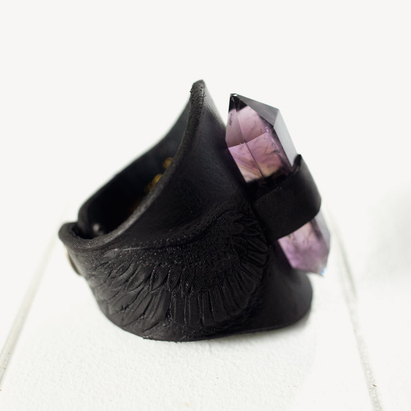 Guardian Wings Priestess Cuff with Amethyst