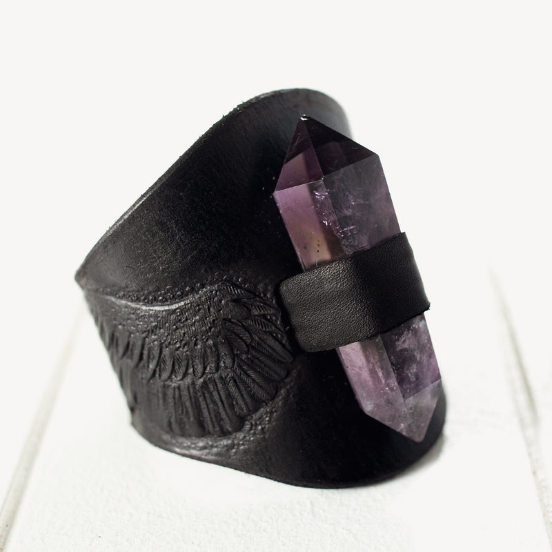 Guardian Wings Priestess Cuff with Amethyst