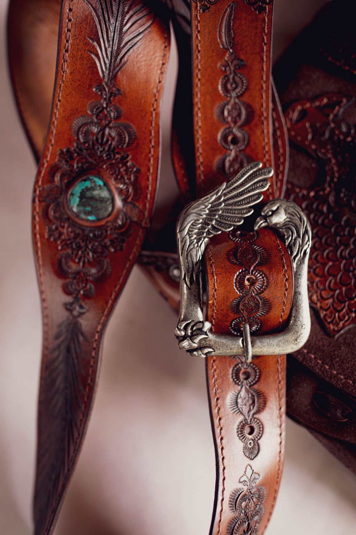 Petite Cheyenne Eagle Bag with Turquoise