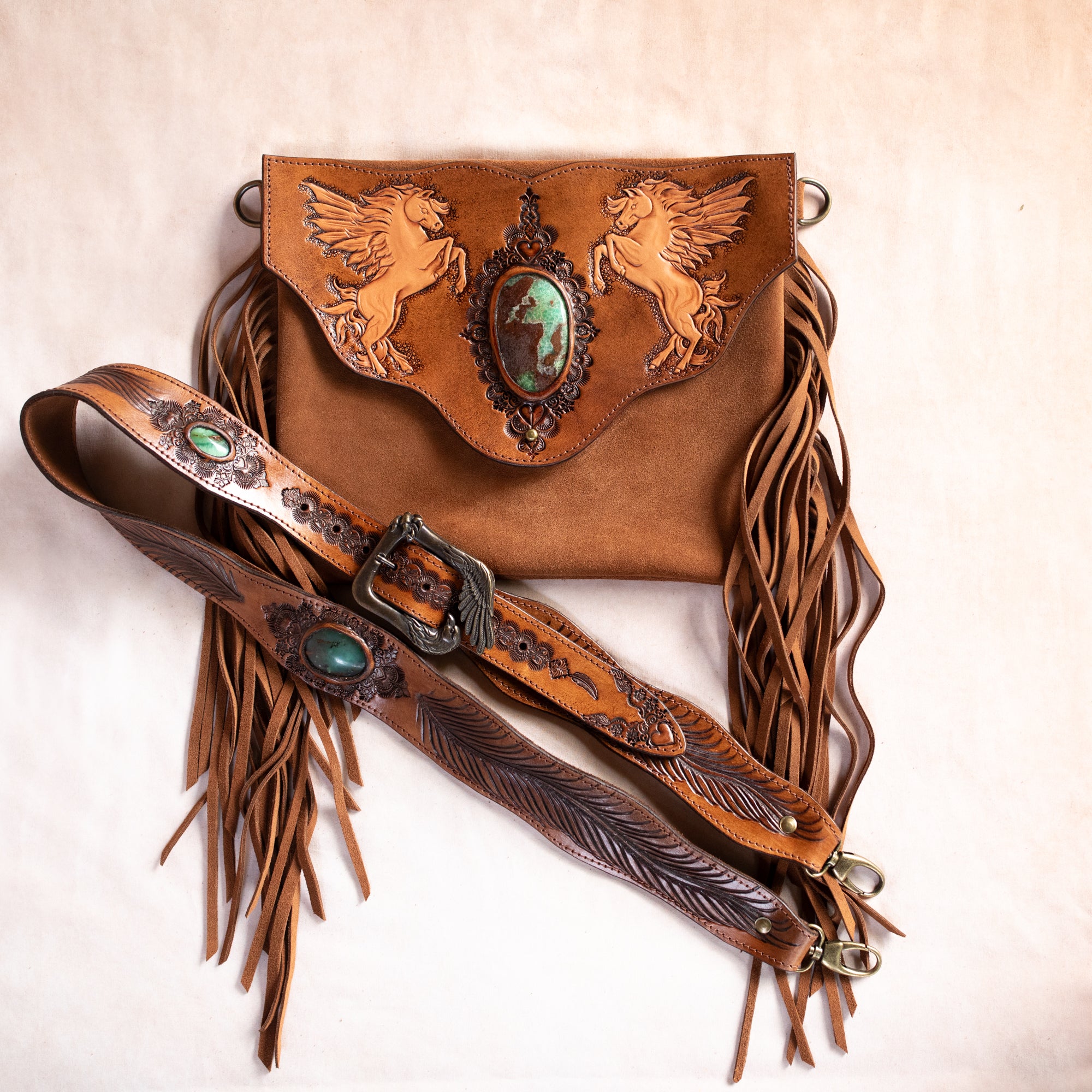 Pegasus Gypsy Wanderer Bag with Chrysoprase
