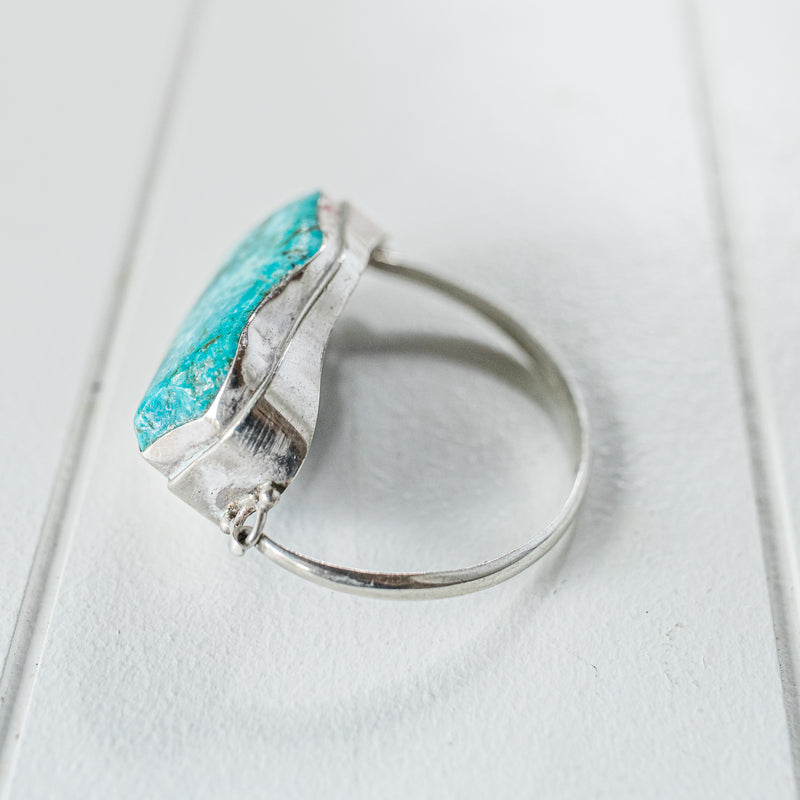 Silver Cuff with Turquoise
