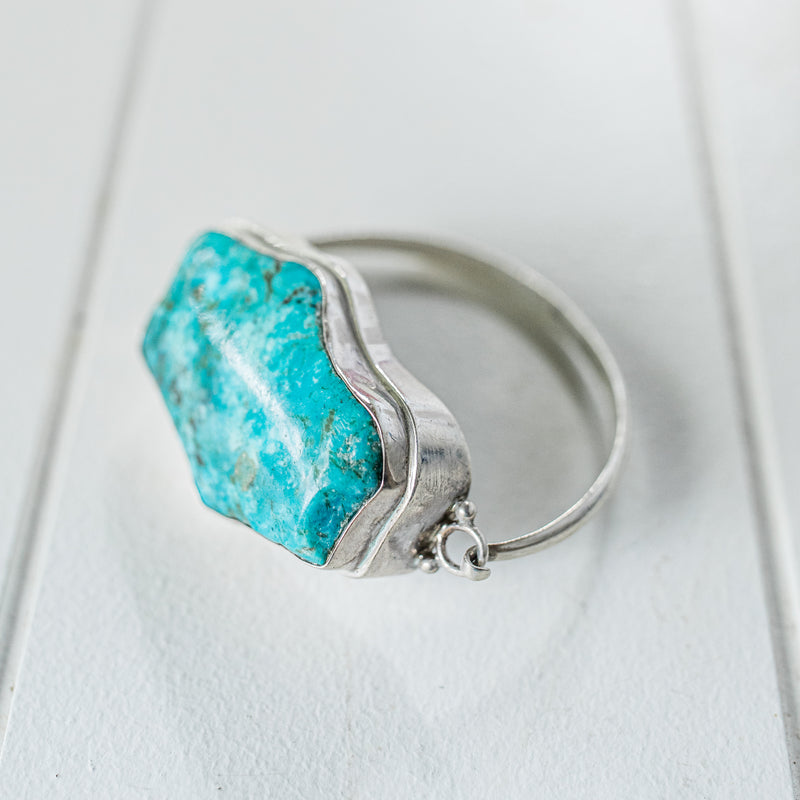 Silver Cuff with Turquoise