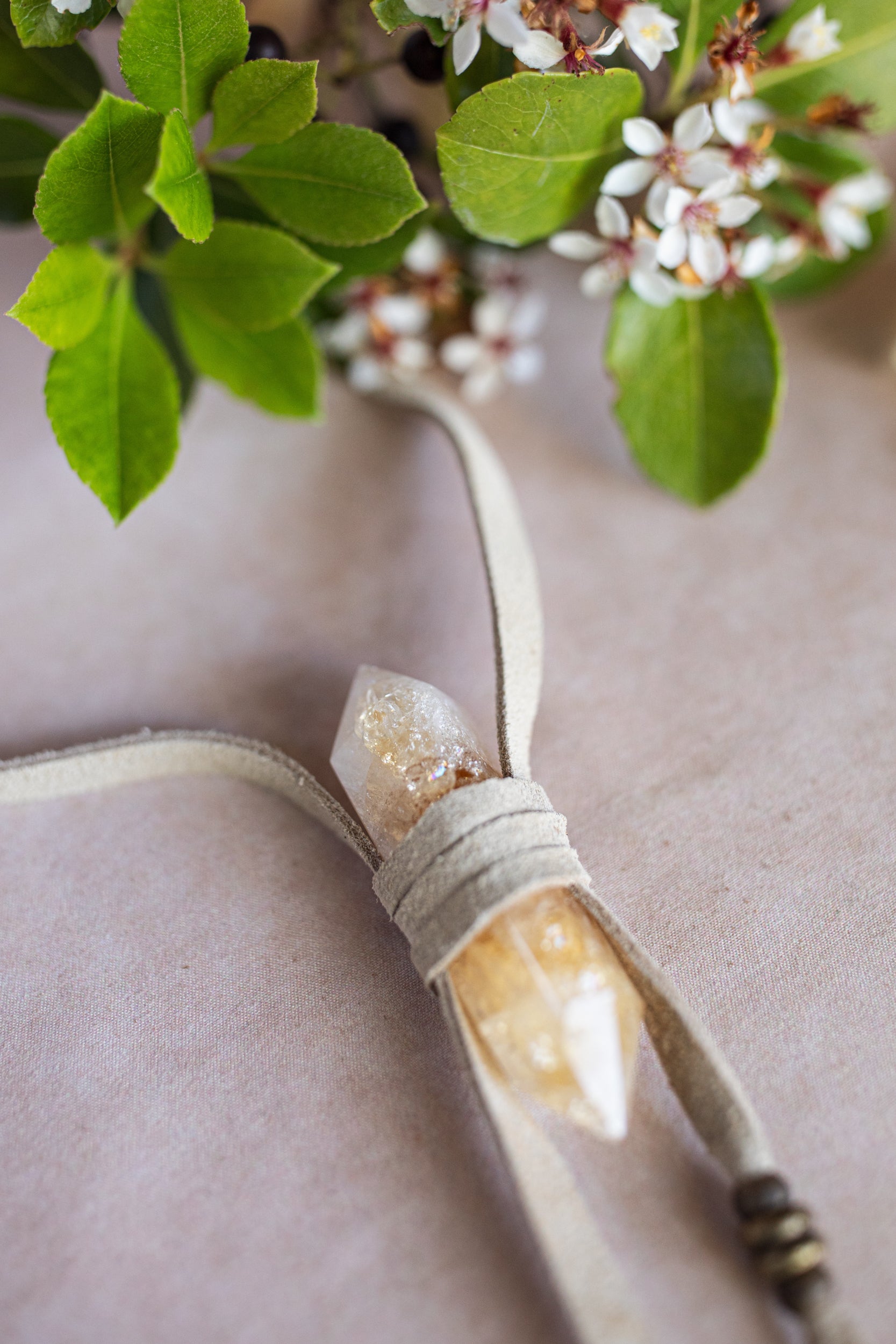 Priestess Necklace with Citrine