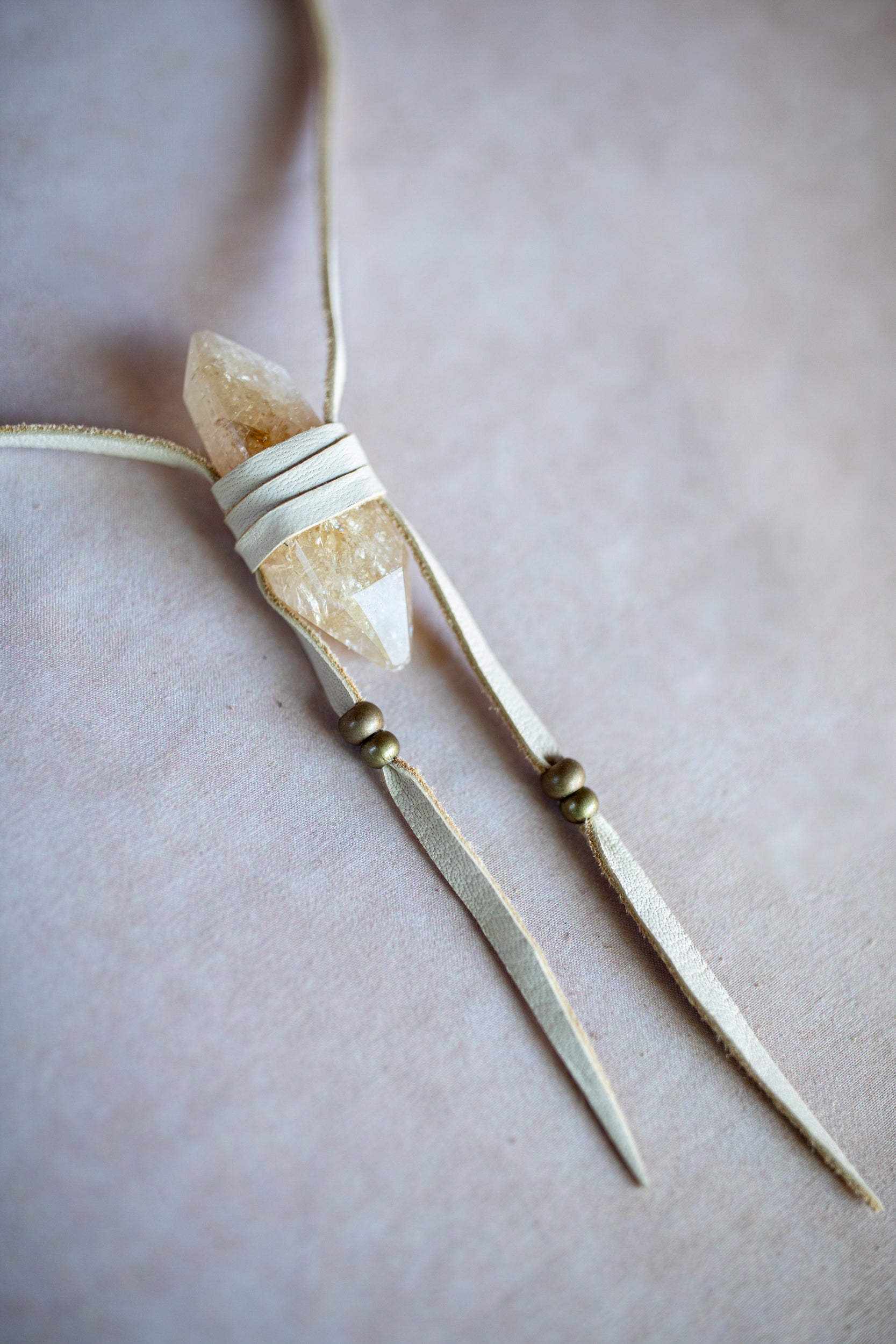 Priestess Necklace with Citrine