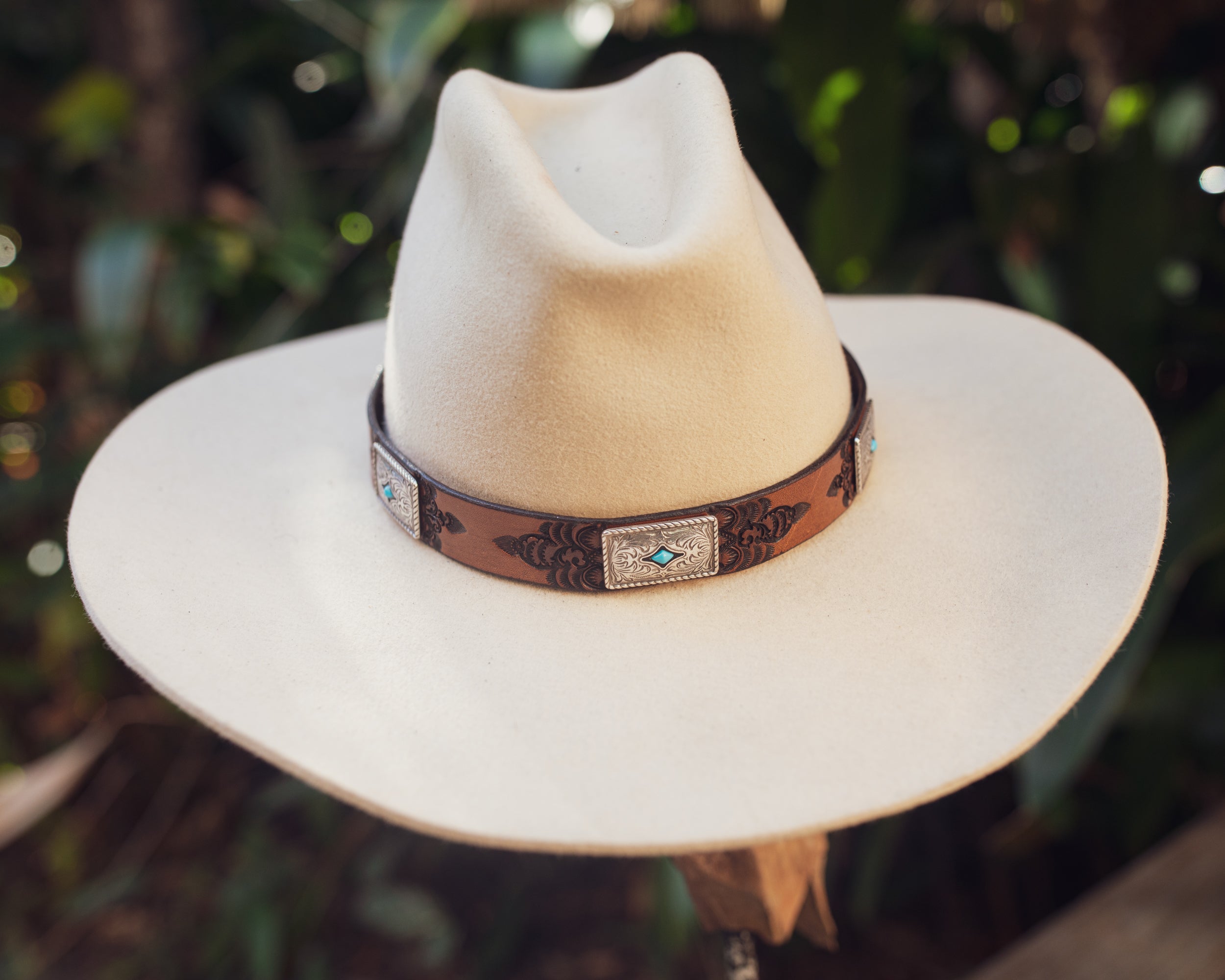 Western Concho Hat Band