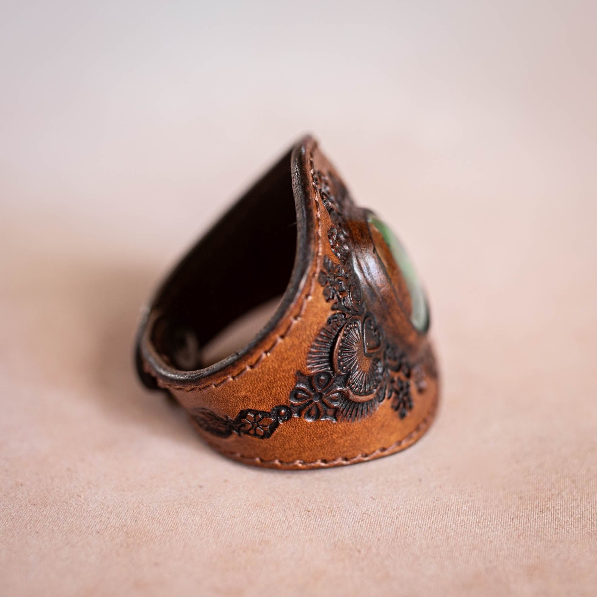 Mandala Cuff with Chrysoprase