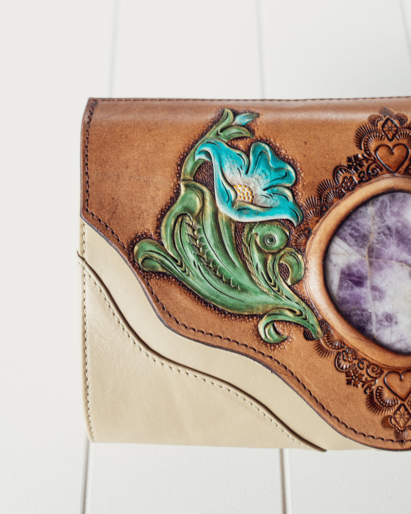 Secret Garden Clutch with Amethyst