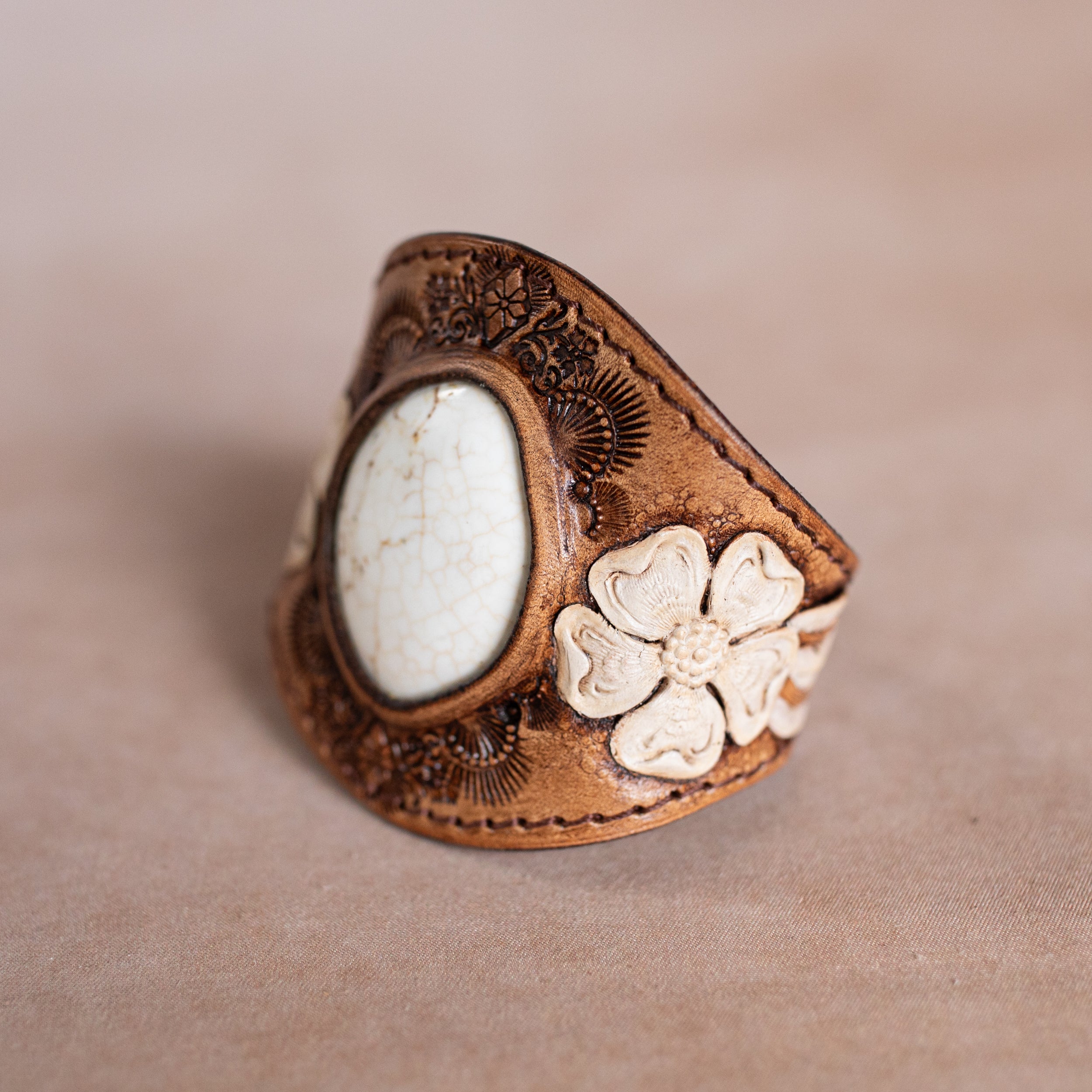 Desert Bloom Cuff with Wild Horse Magnesite