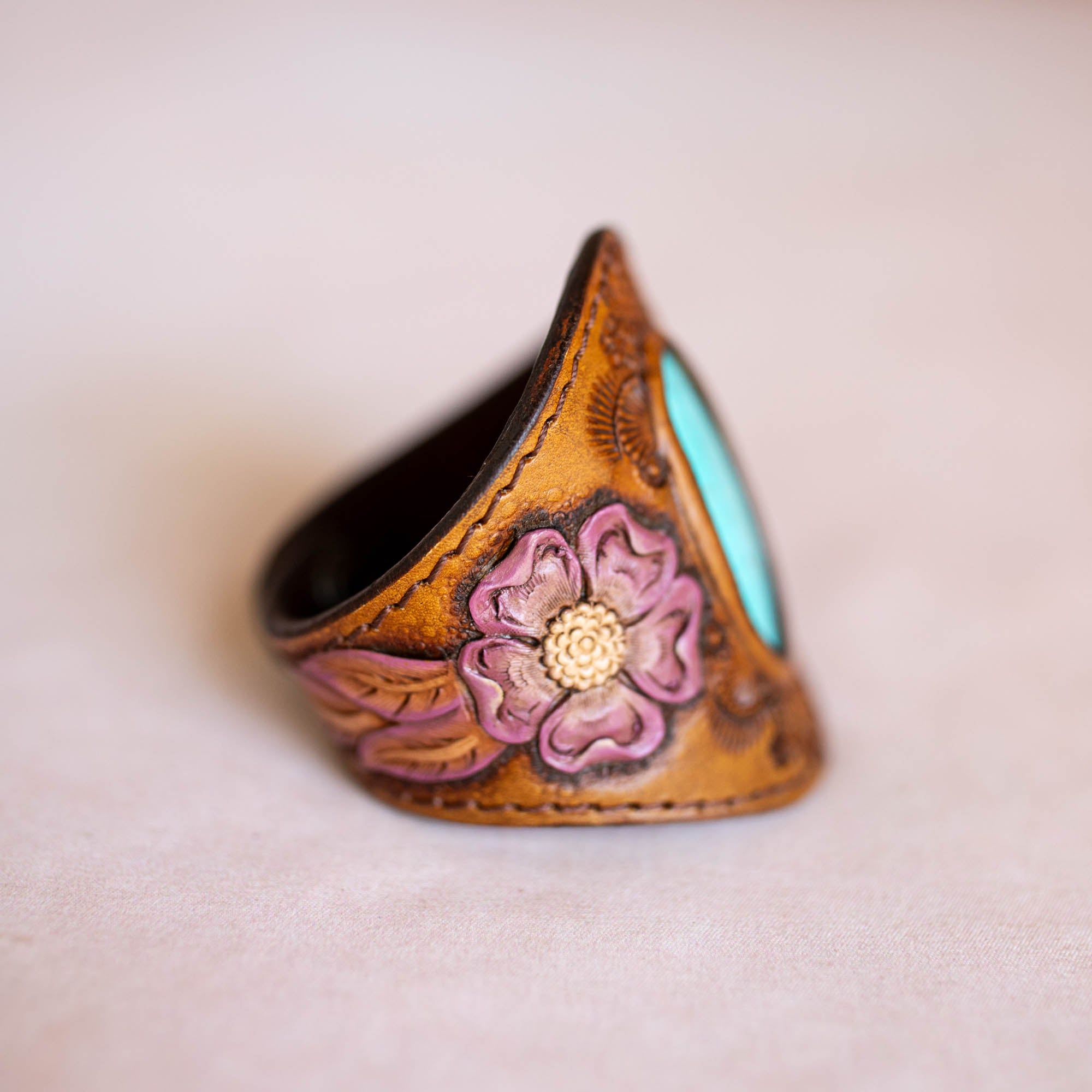 Desert Bloom Cuff with Turquoise