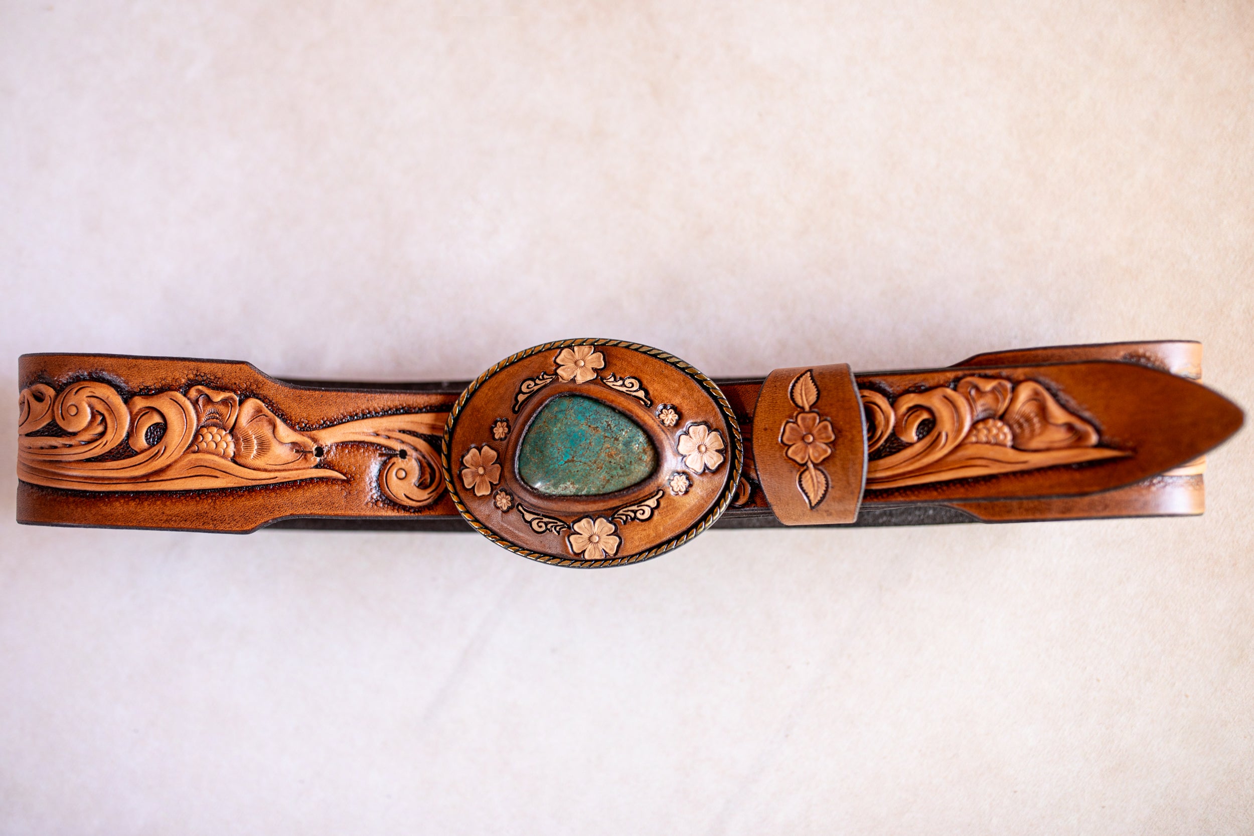 Desert Ranger Belt with Turquoise