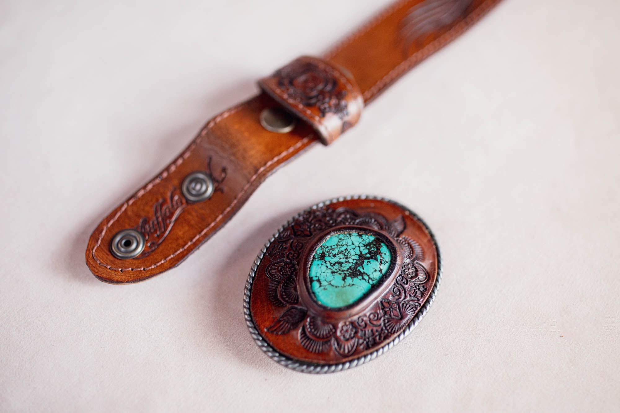 Desert Ranger Belt with Turquoise
