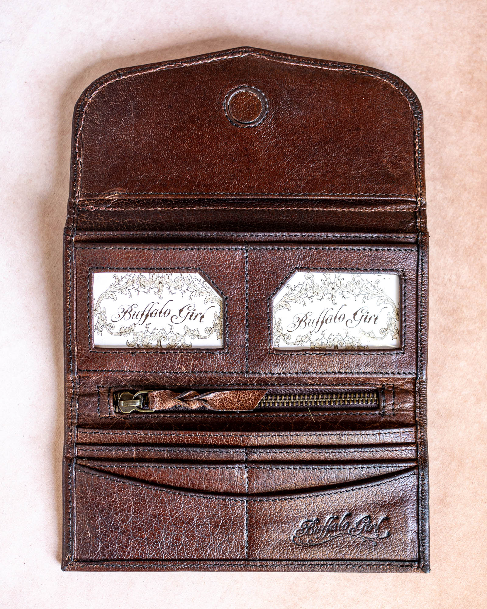 Eagle Feather Wallet with Dragon Stone