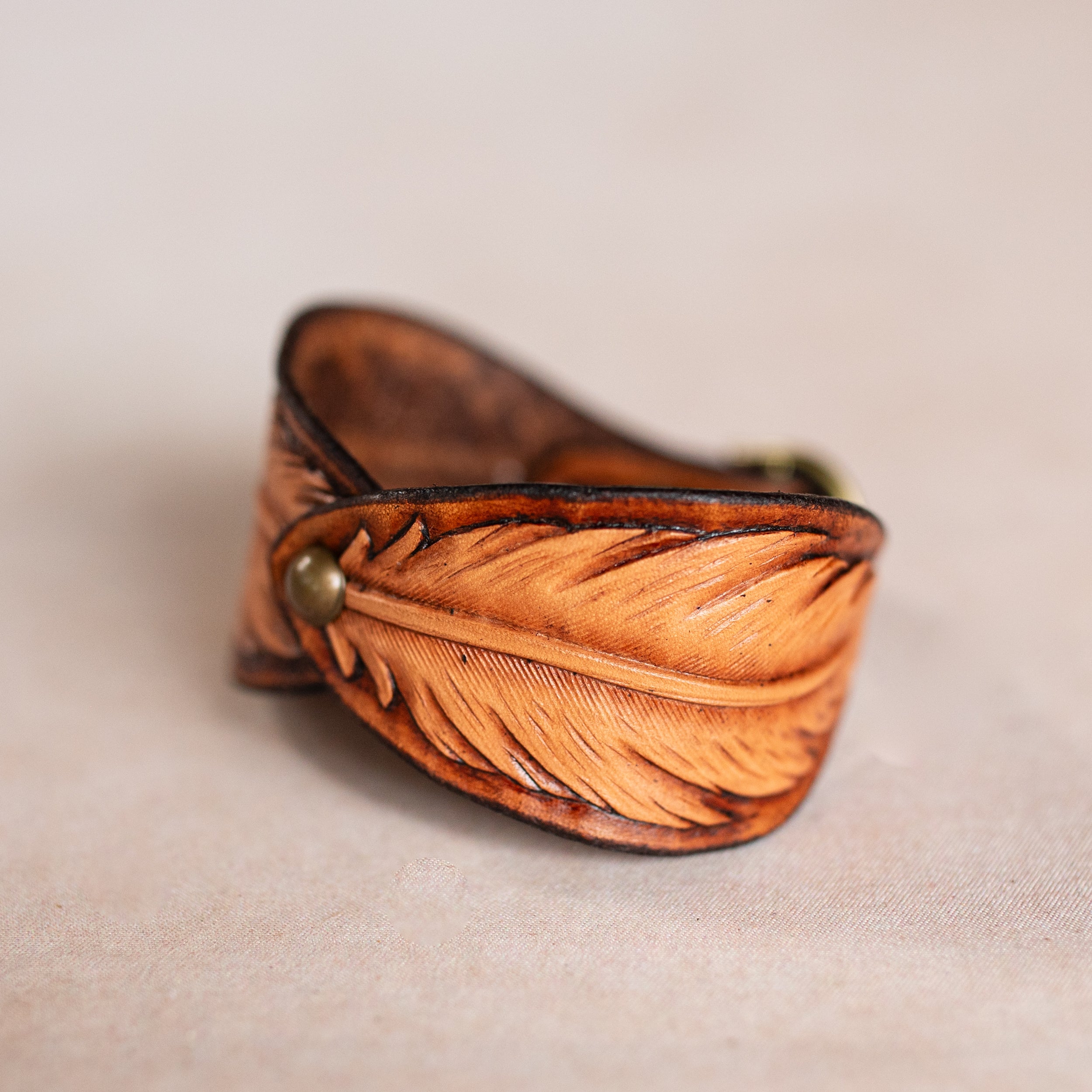 Palomino Tan Little Feather Cuff