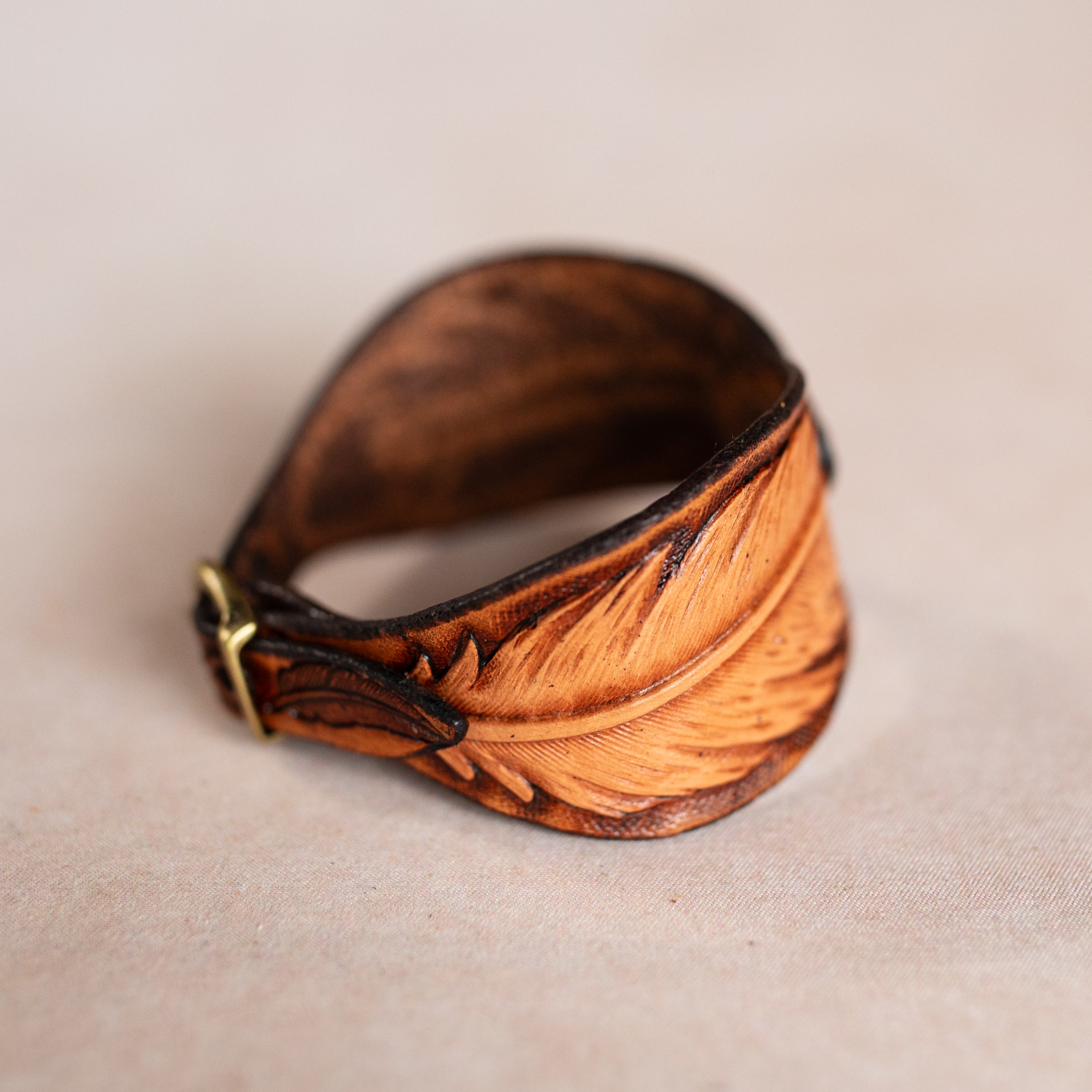 Palomino Tan Little Feather Cuff