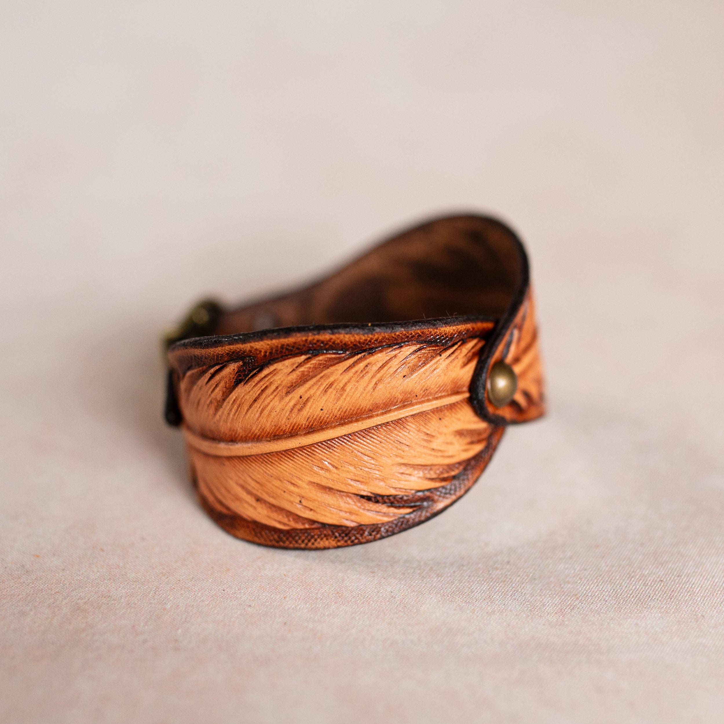 Palomino Tan Little Feather Cuff