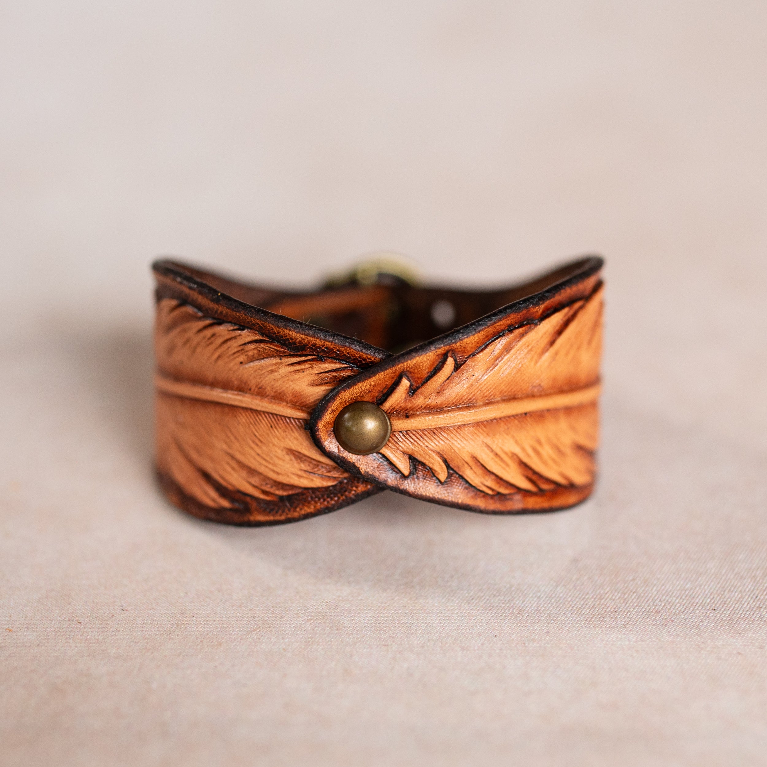 Palomino Tan Little Feather Cuff